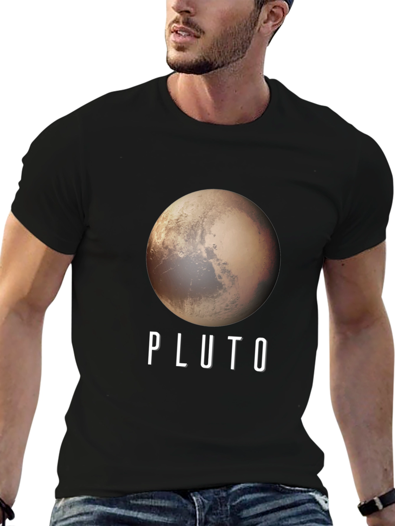 Pluto Planet Graphic T-Shirt - Space Tee
