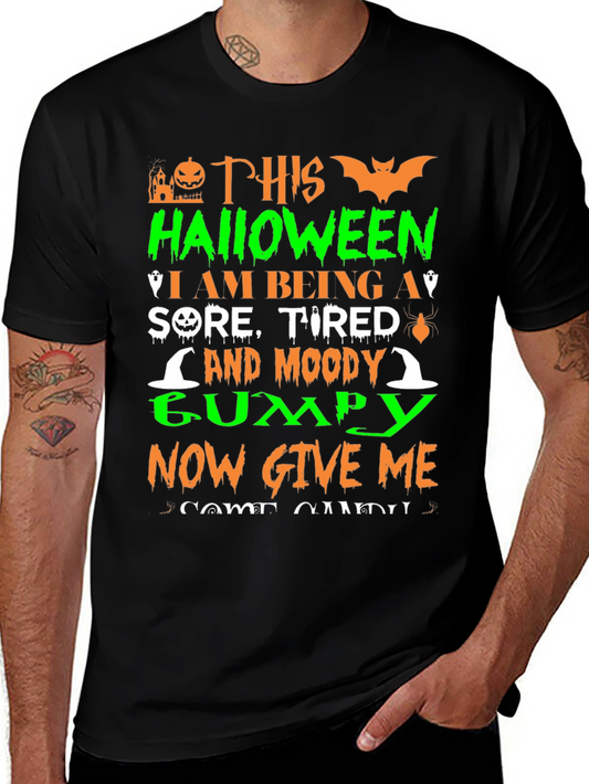 Halloween Grumpy T-Shirt - Funny Costume Tee