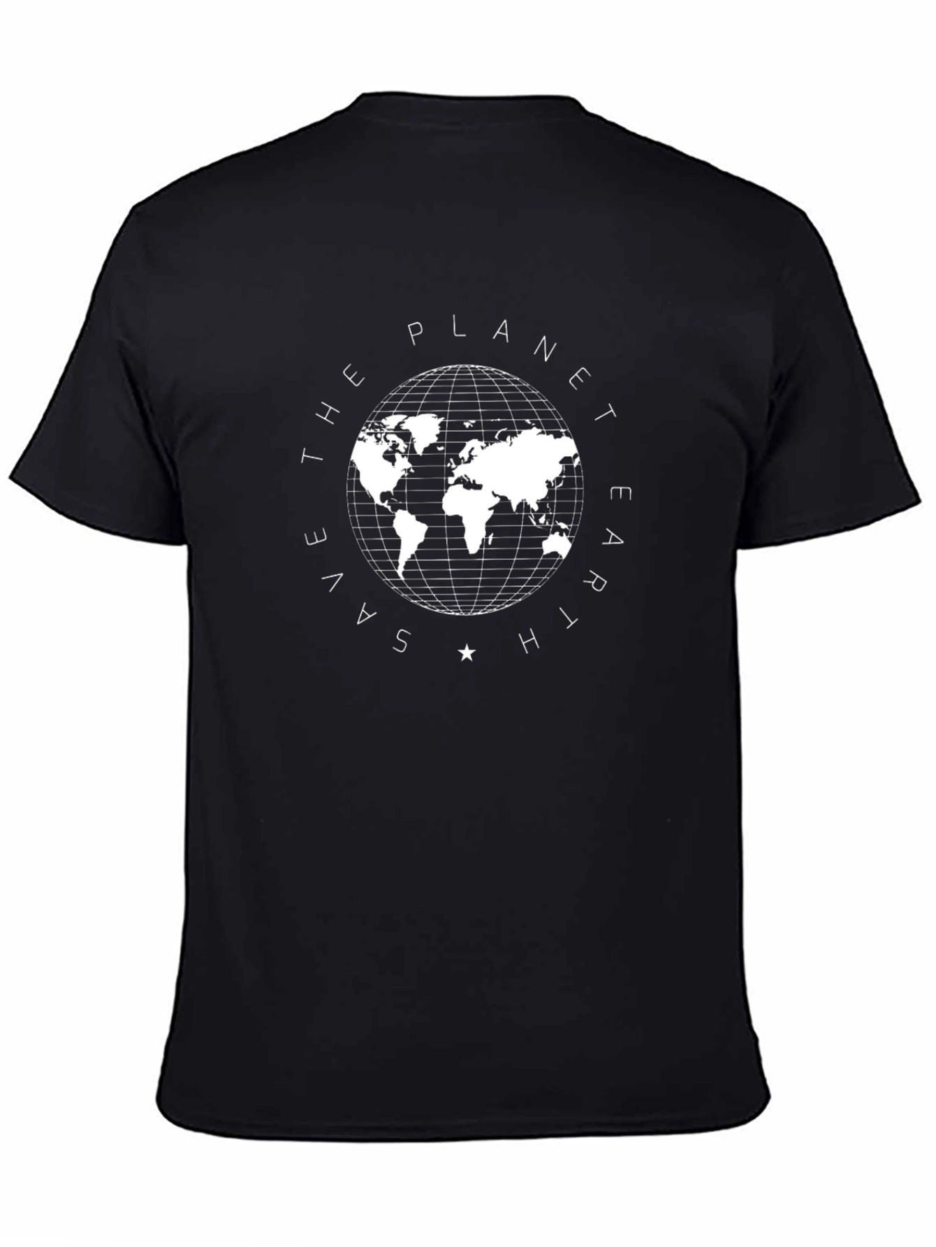 Save the Planet Earth Graphic Tee - Black