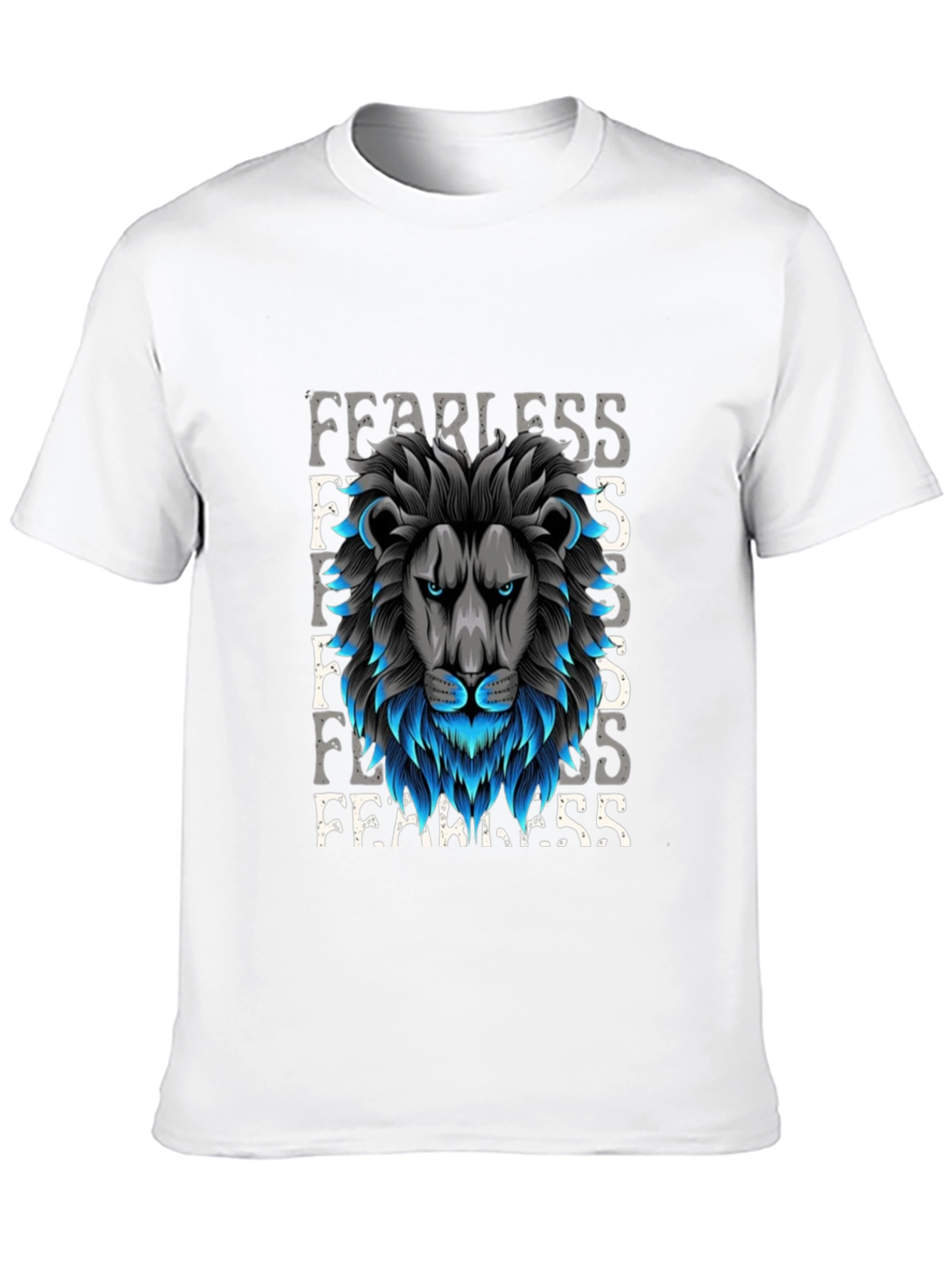 Fearless Lion Graphic Tee - Premium Cotton