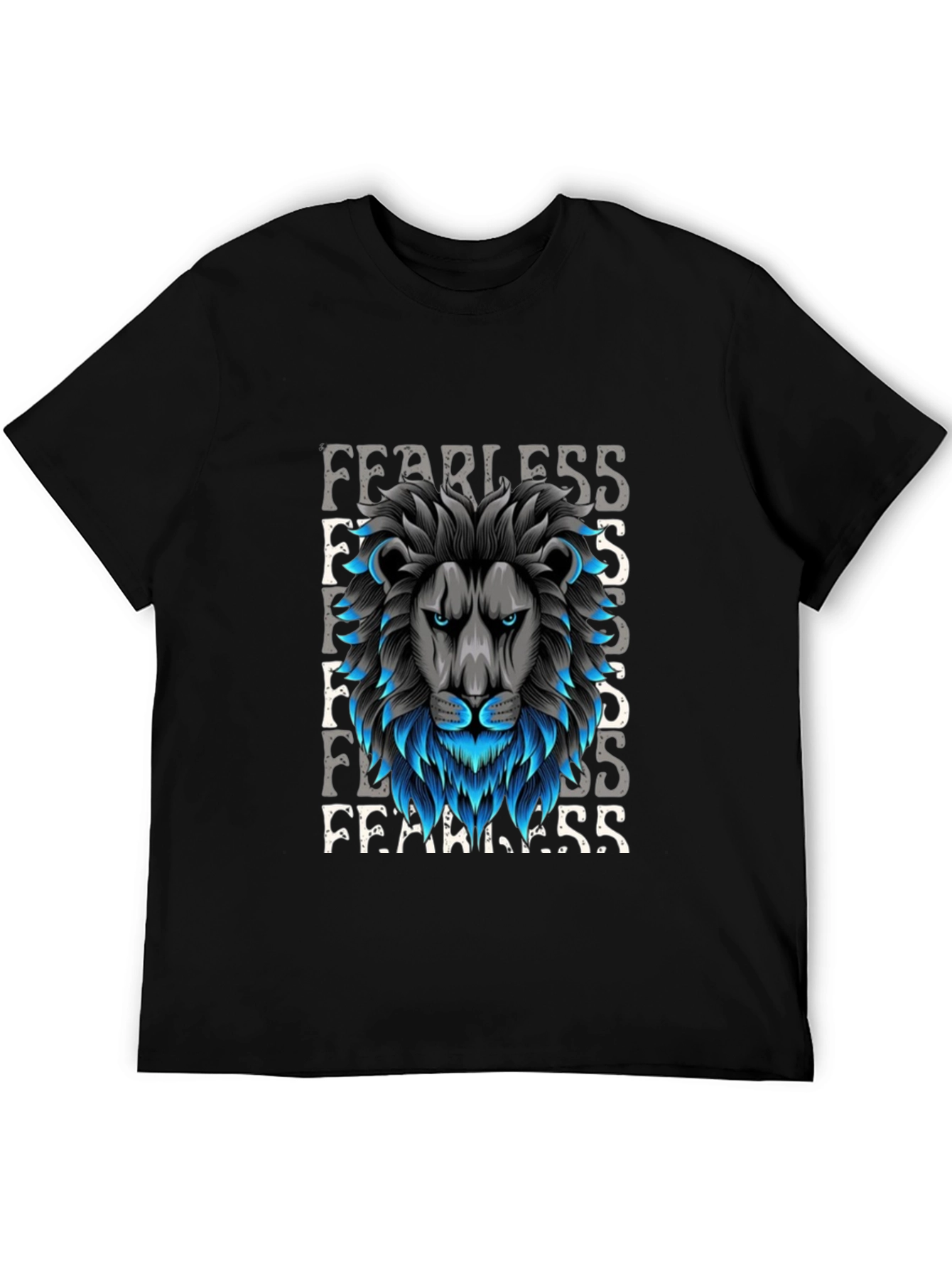 Fearless Lion Graphic Tee - Premium Cotton
