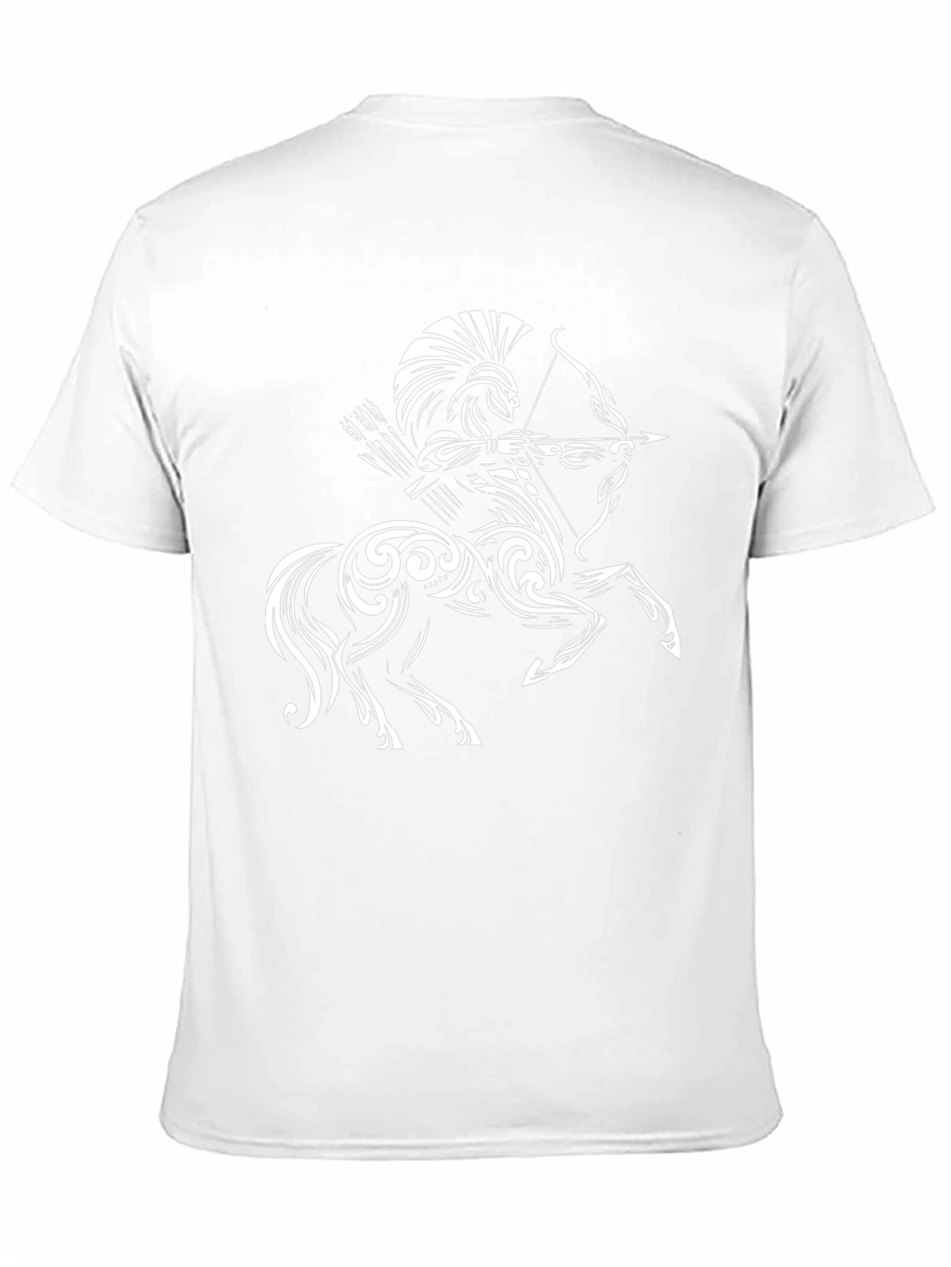 Sagittarius Centaur Graphic Tee - Black Cotton Shirt
