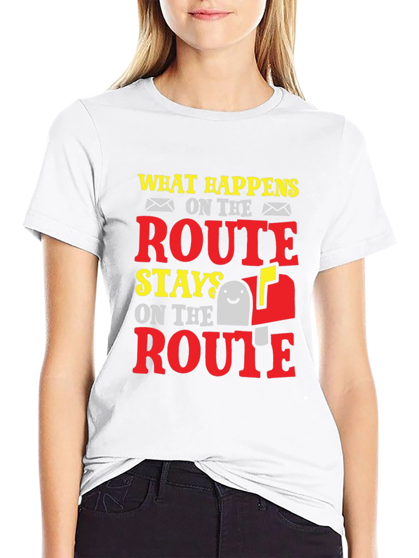 Funny Mail Carrier T-Shirt: What Happens on Route