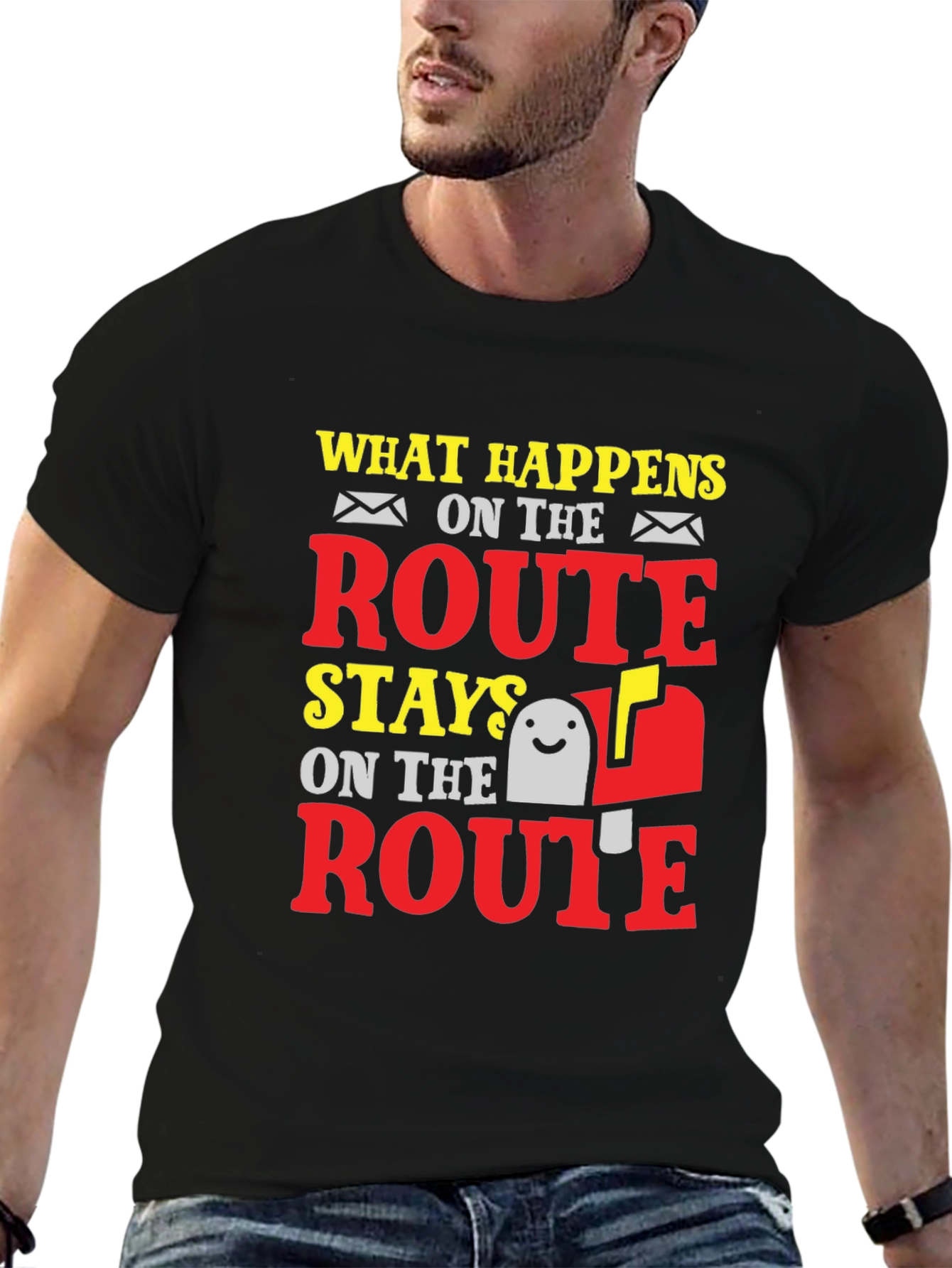 Funny Mail Carrier T-Shirt: What Happens on Route