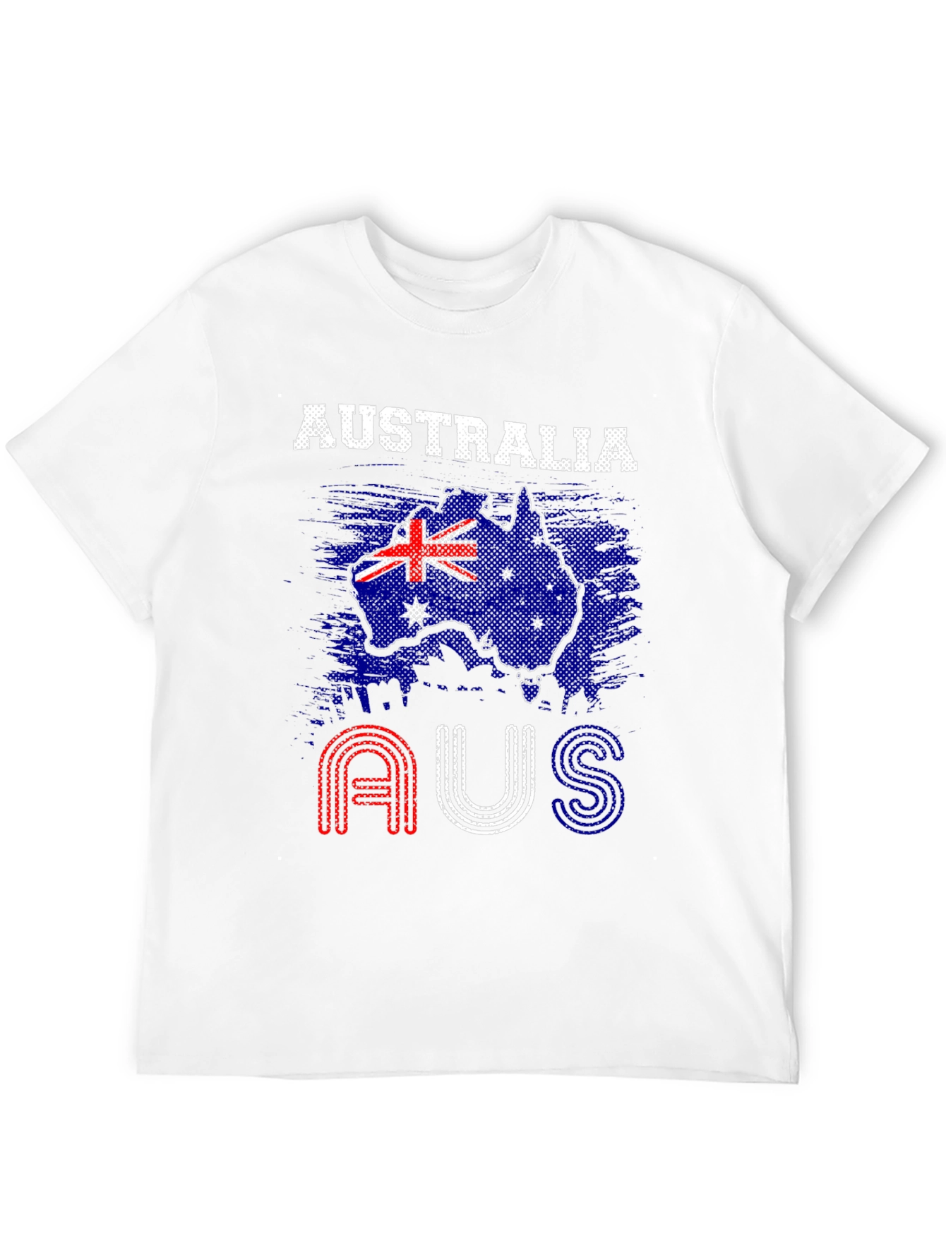 Australia Flag Graphic Tee - Black