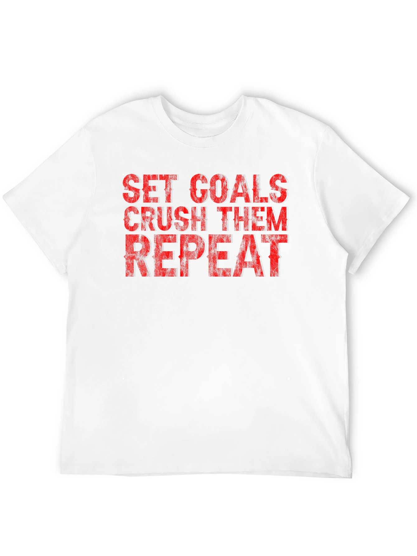 Set Goals Crush Them Repeat Graphic T-Shirt
