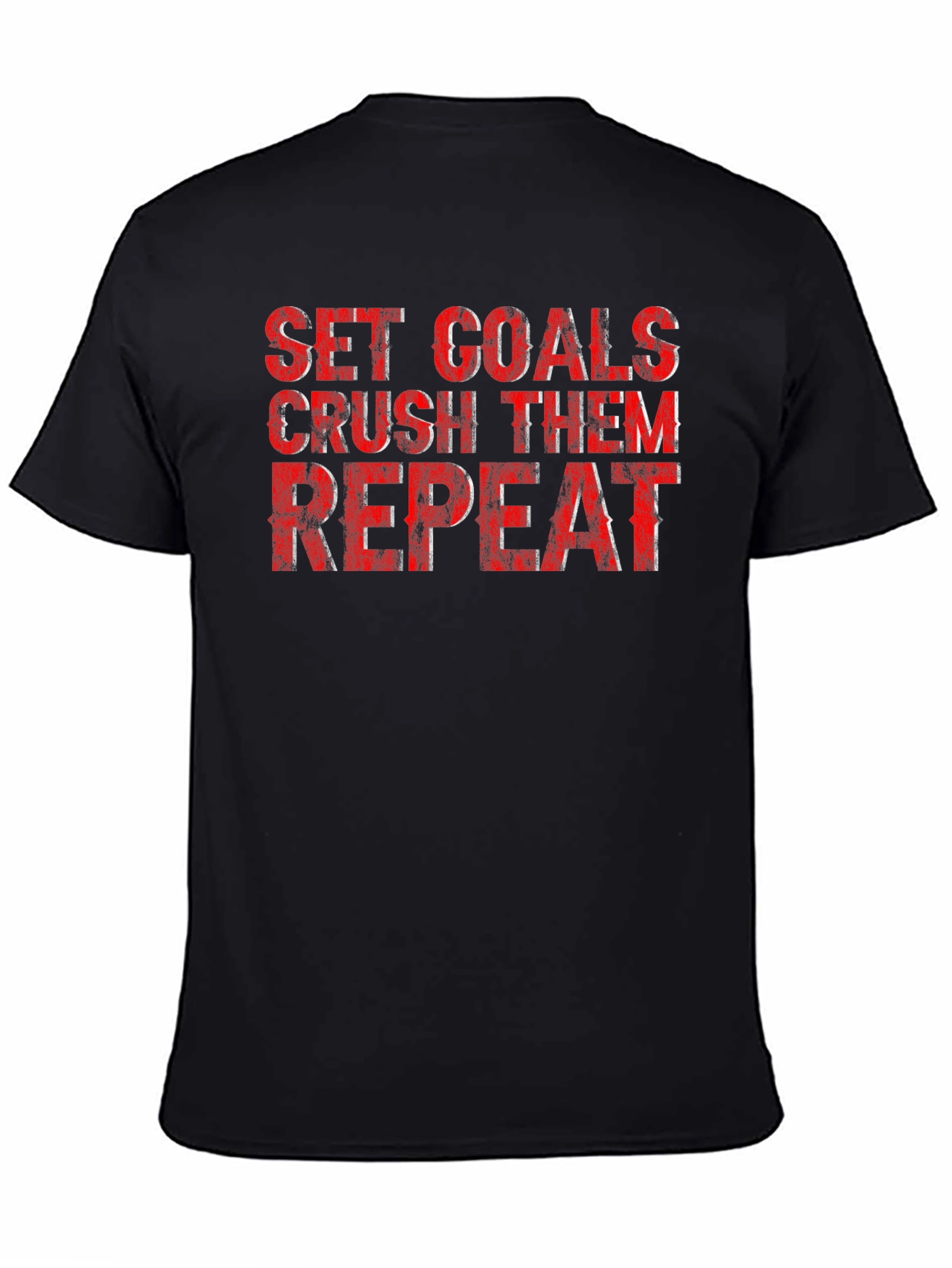 Set Goals Crush Them Repeat Graphic T-Shirt