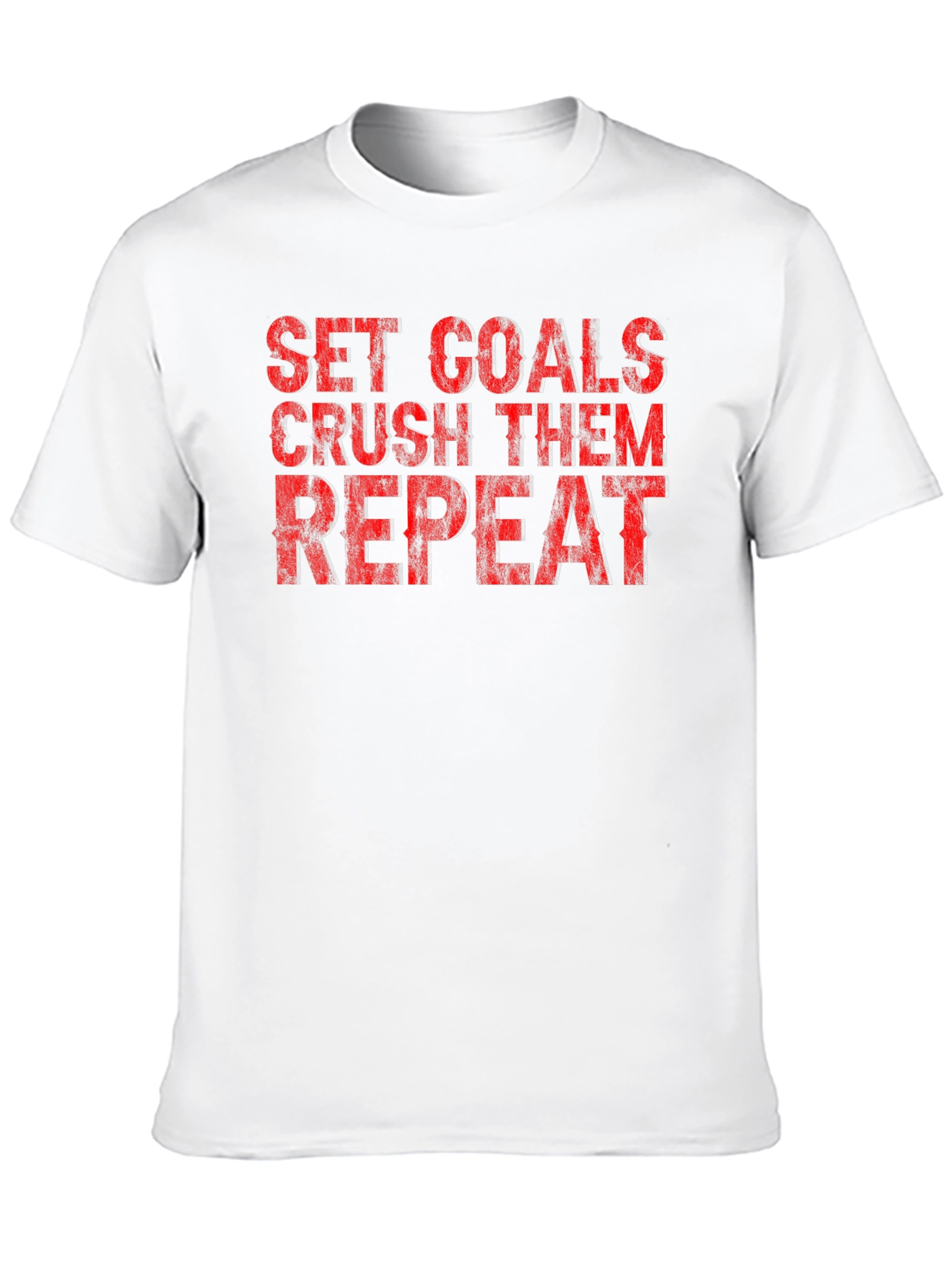 Set Goals Crush Them Repeat Graphic T-Shirt