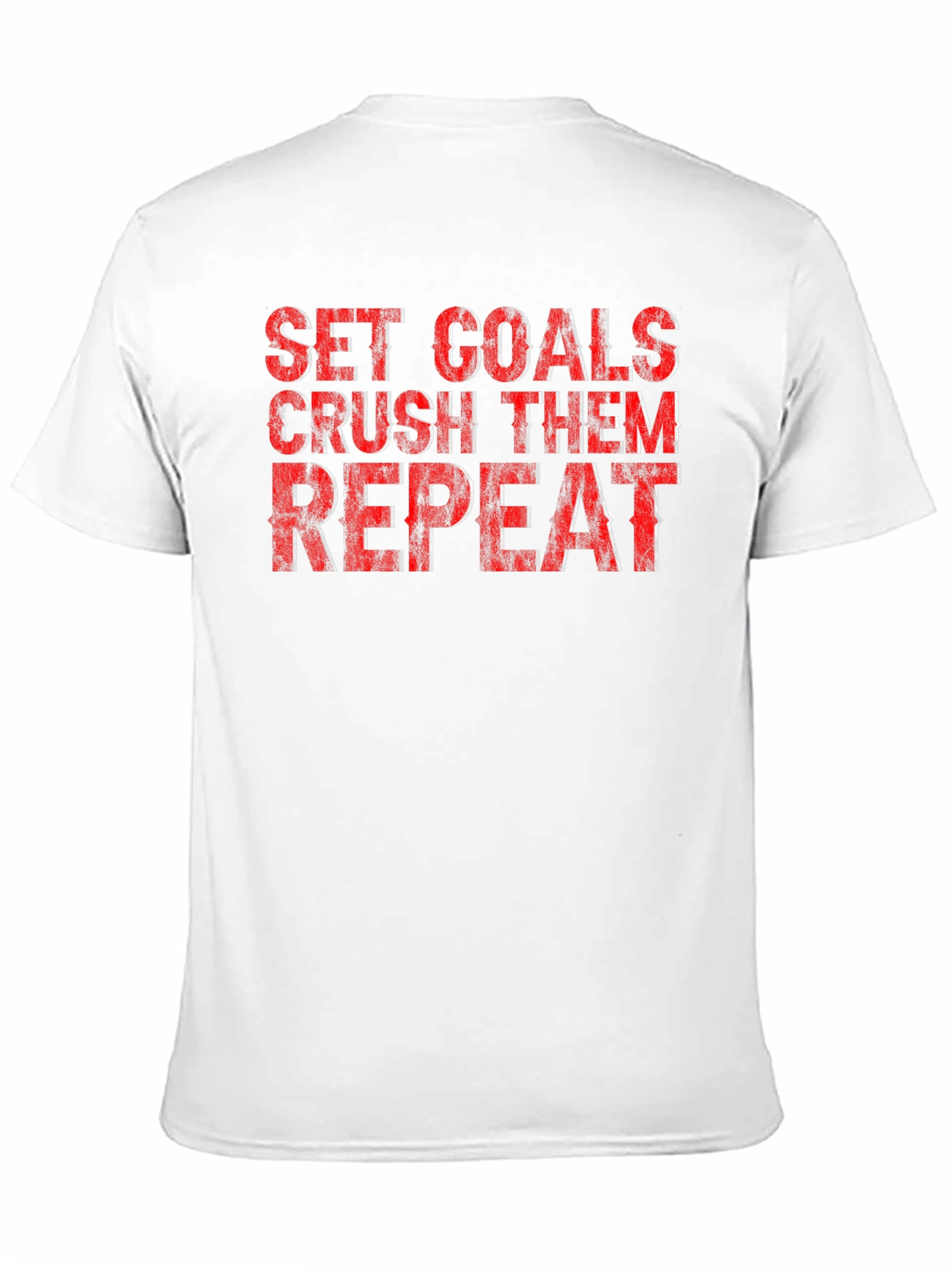 Set Goals Crush Them Repeat Graphic T-Shirt