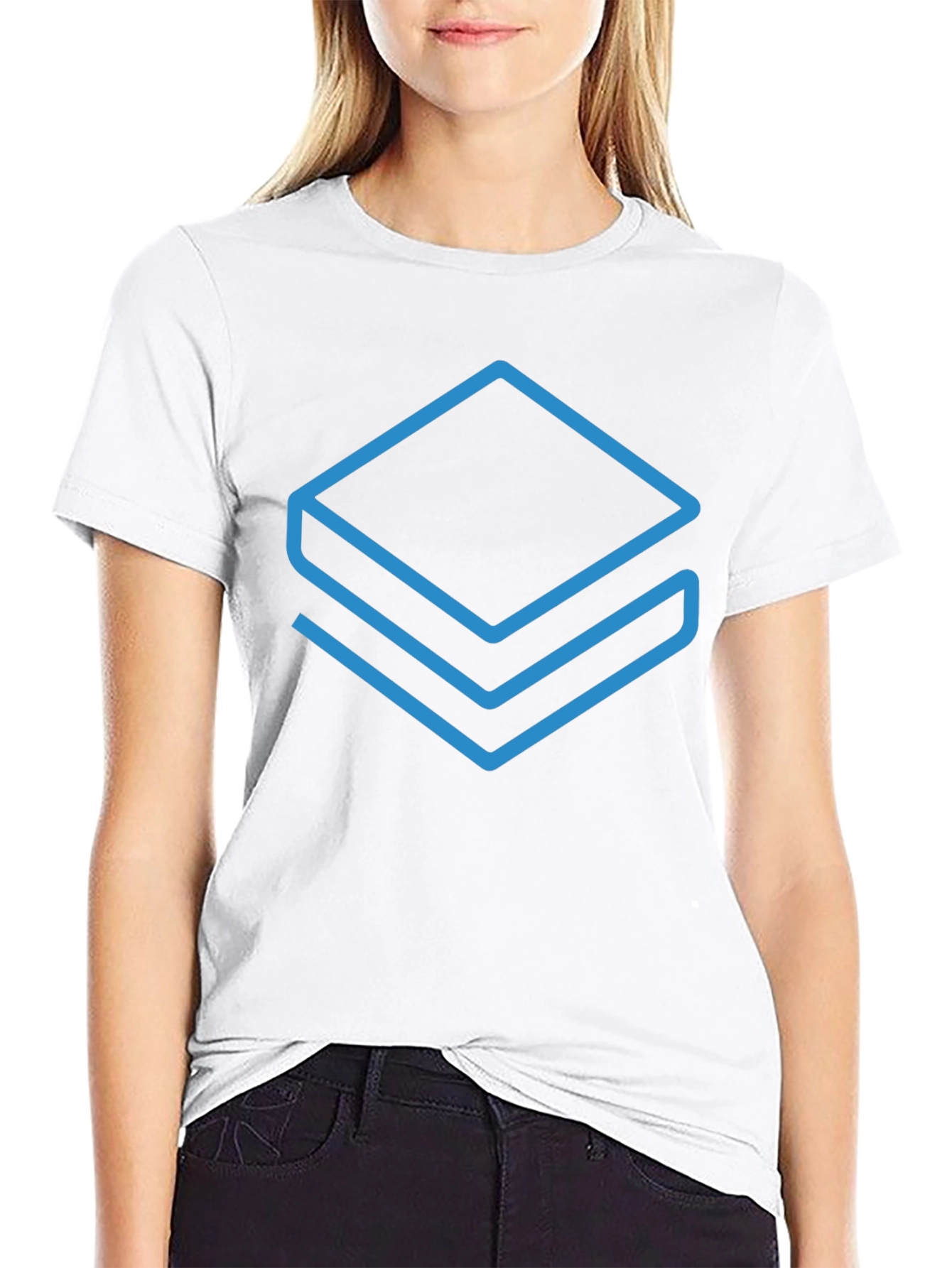 Abstract Layers Graphic Tee - Modern Casual Style