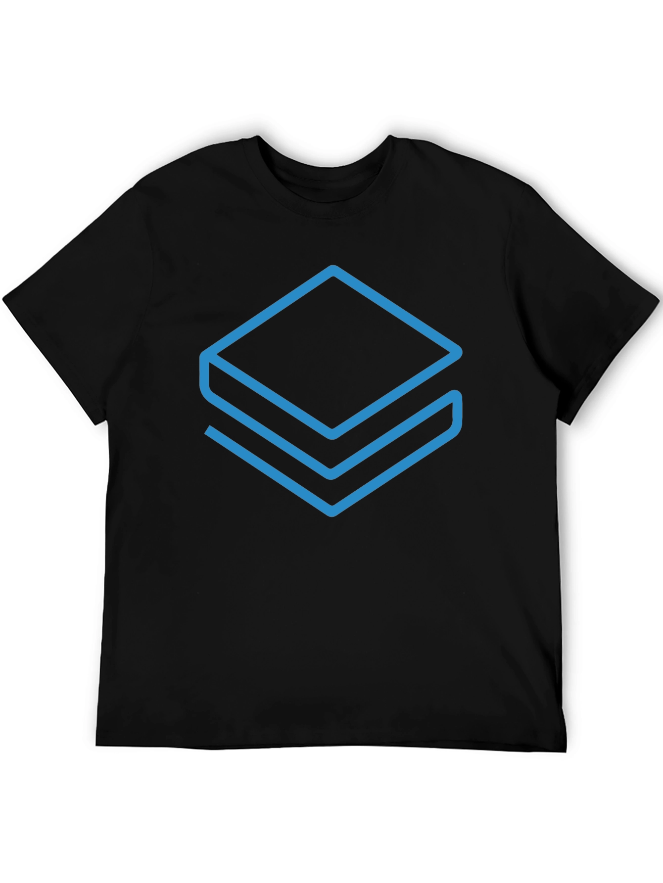Abstract Layers Graphic Tee - Modern Casual Style