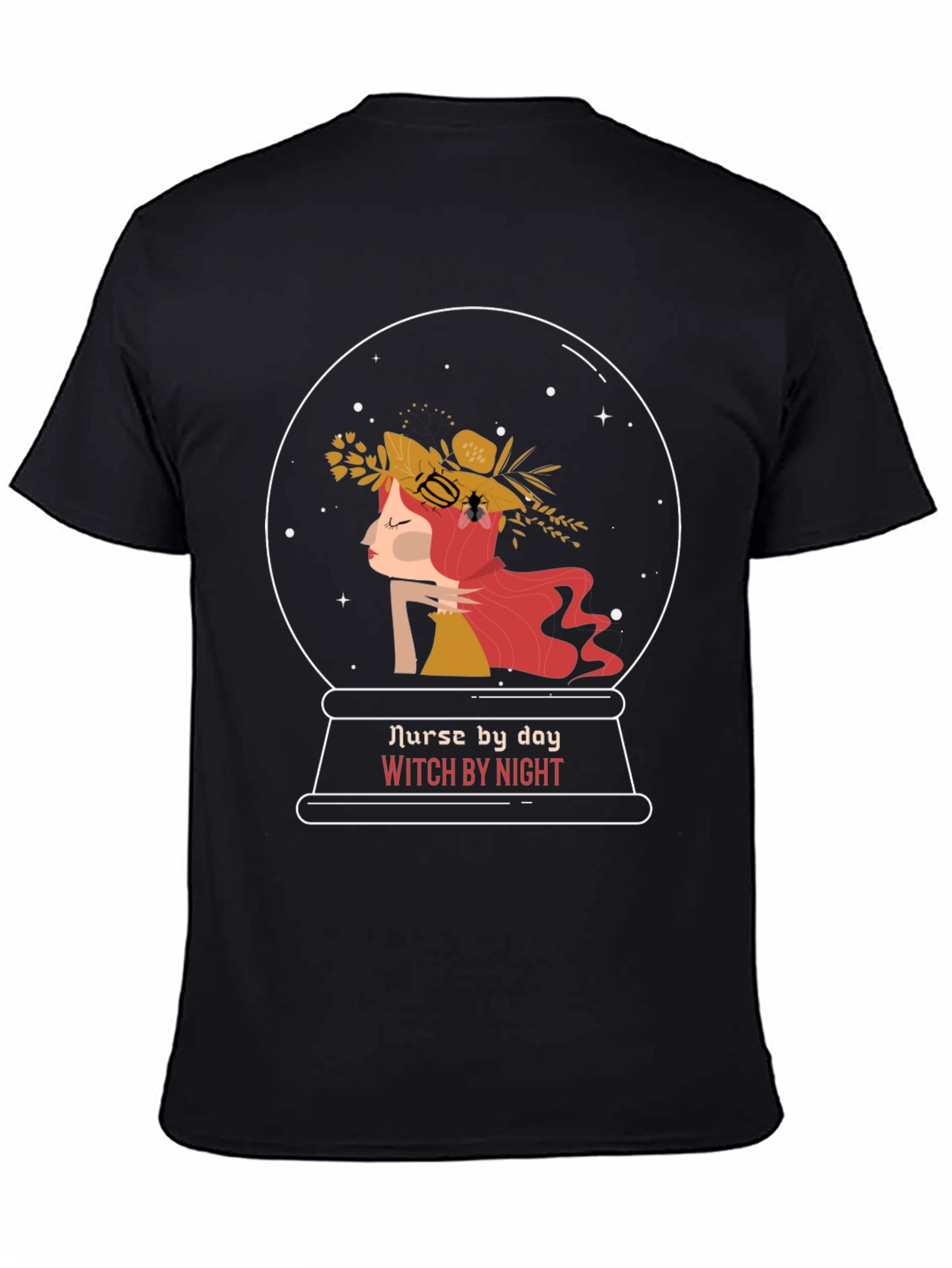 Nurse by Day Witch by Night Graphic T-Shirt