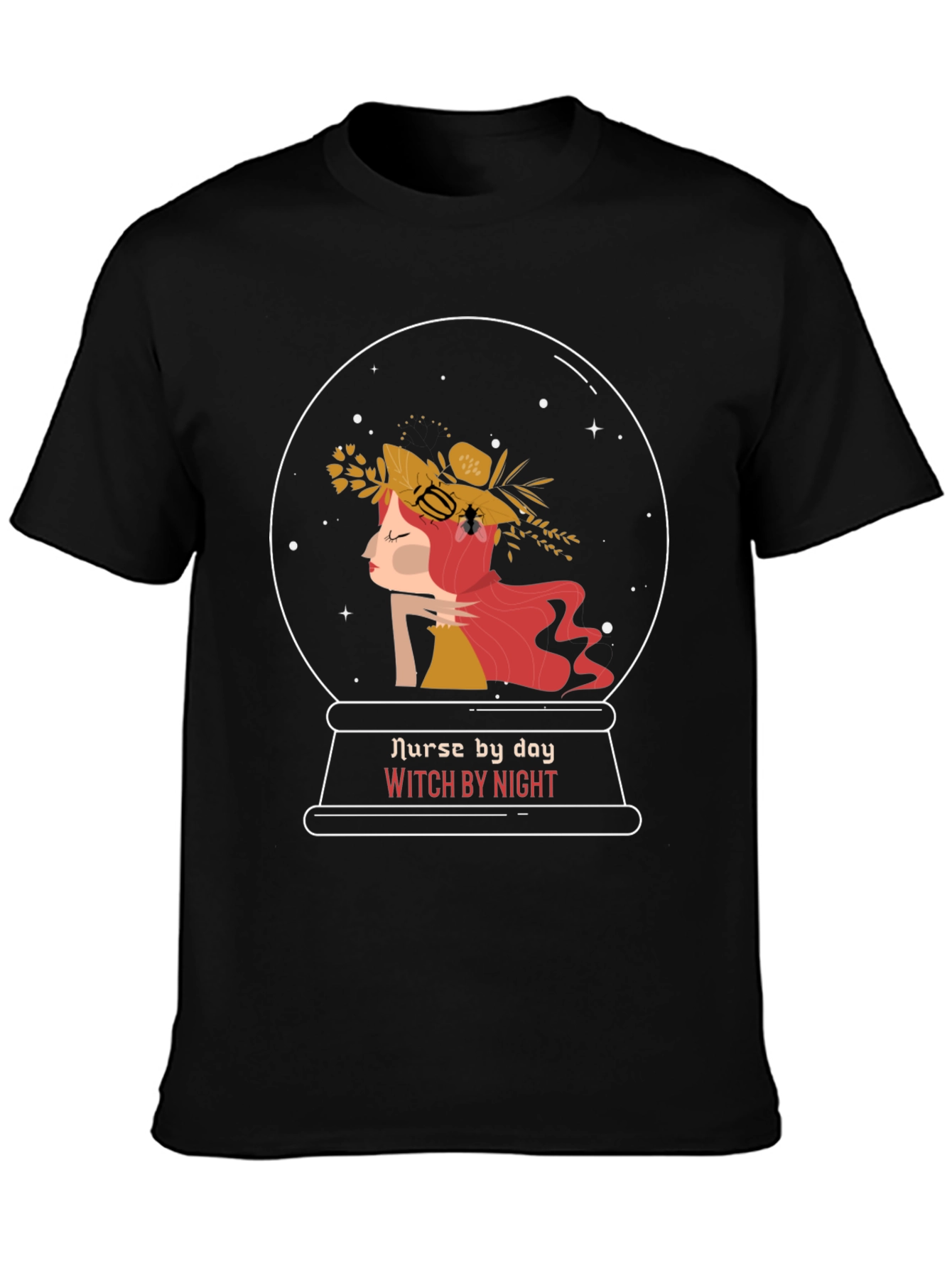 Nurse by Day Witch by Night Graphic T-Shirt