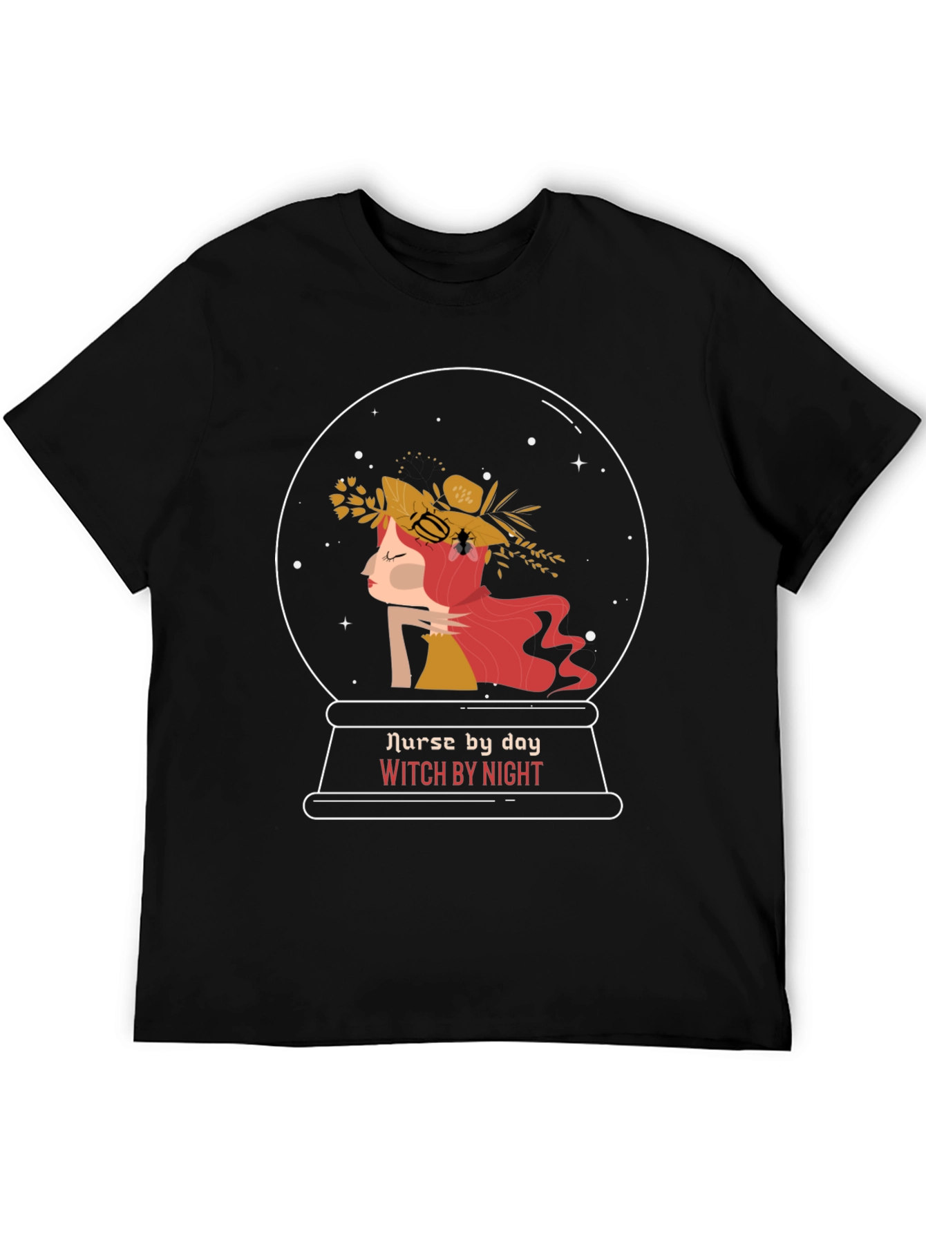 Nurse by Day Witch by Night Graphic T-Shirt