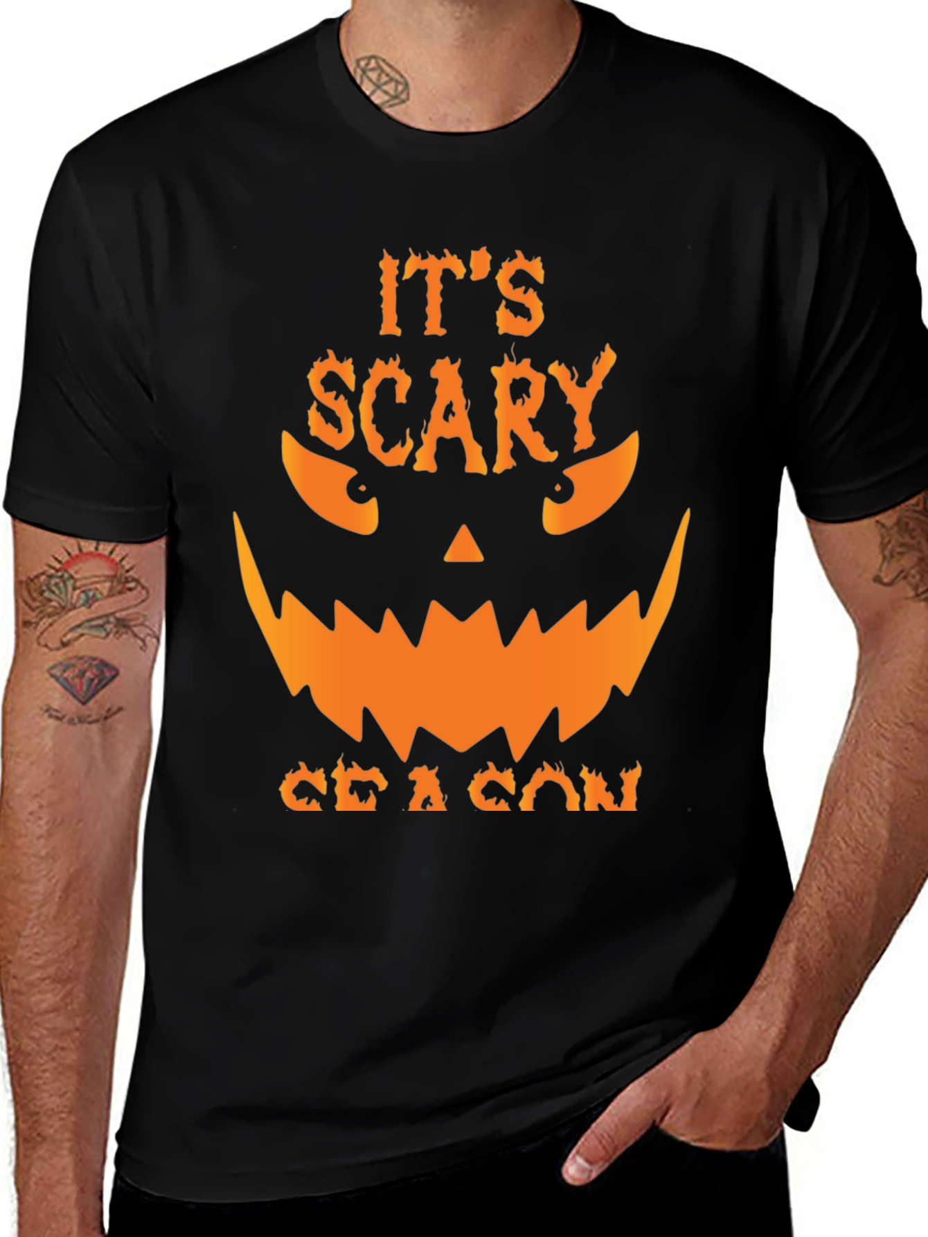 Scary Season Graphic Tee - Mens Halloween T-Shirt