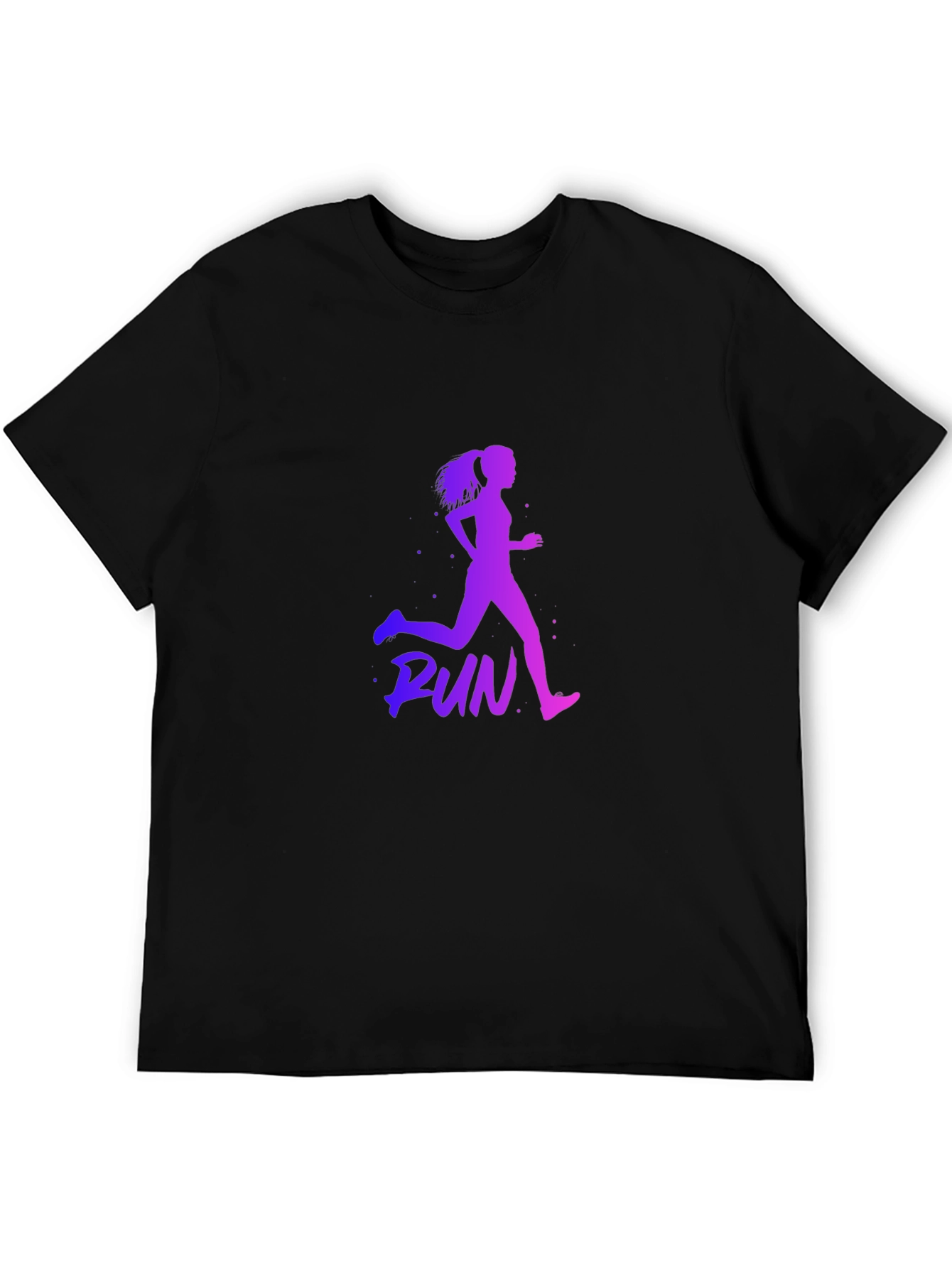 Runner Graphic Tee - Black Fitness Apparel