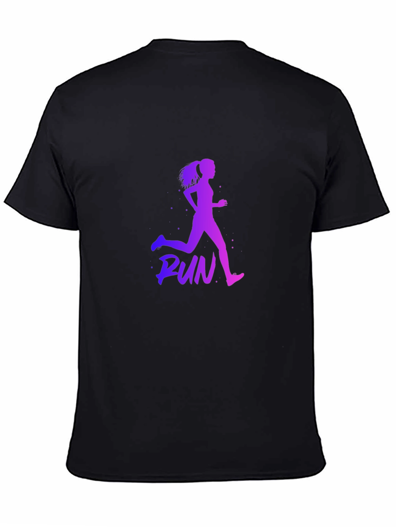 Runner Graphic Tee - Black Fitness Apparel