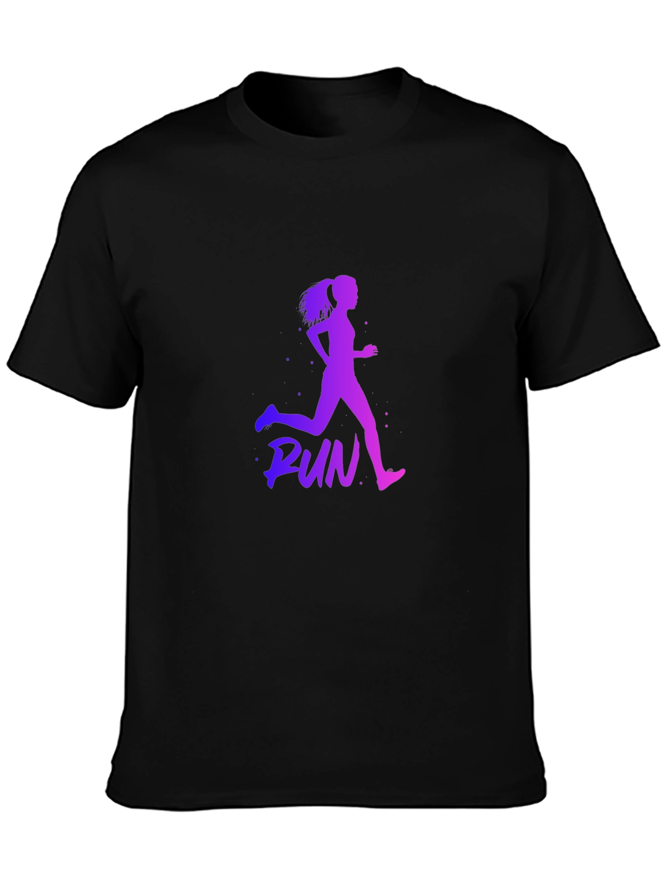 Runner Graphic Tee - Black Fitness Apparel