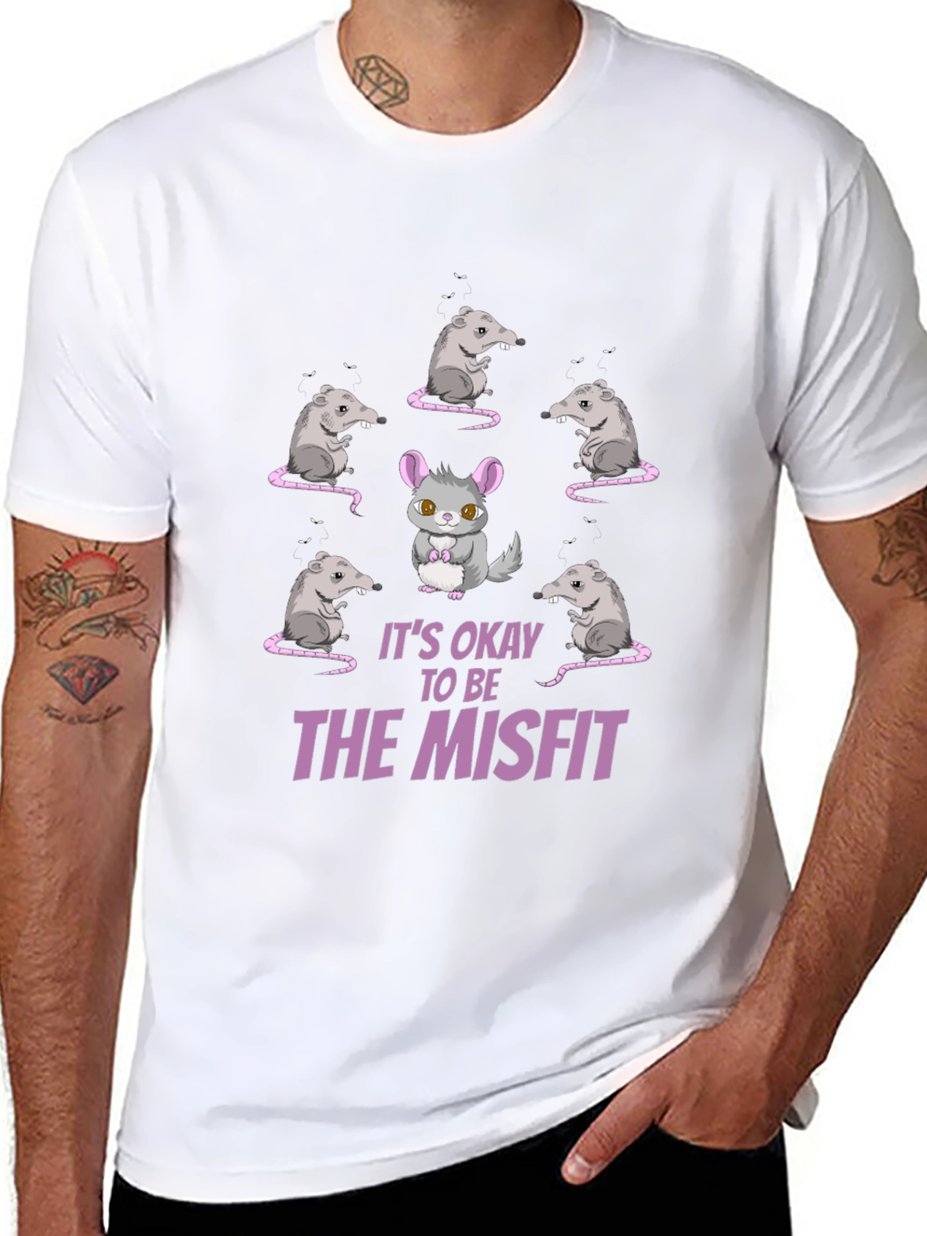 Misfit Chinchilla Graphic T-Shirt
