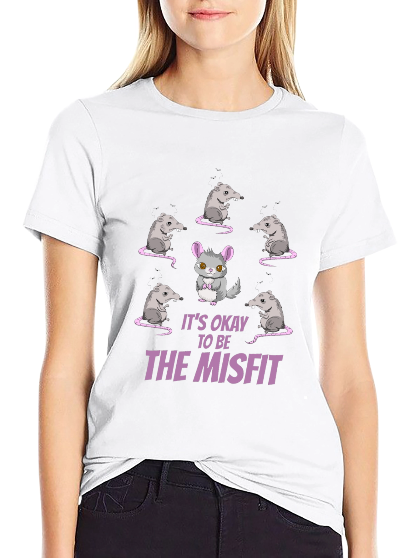 Misfit Chinchilla Graphic T-Shirt