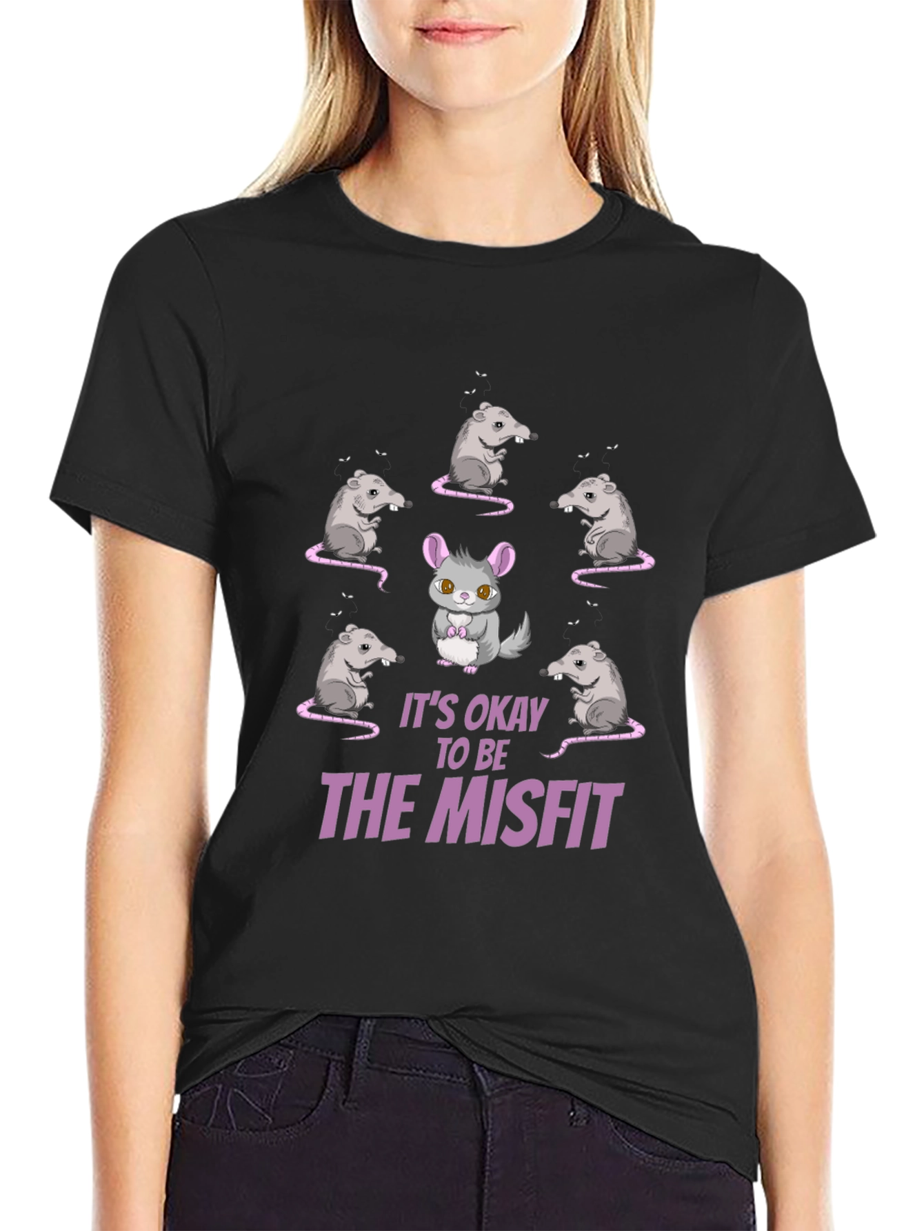 Misfit Chinchilla Graphic T-Shirt