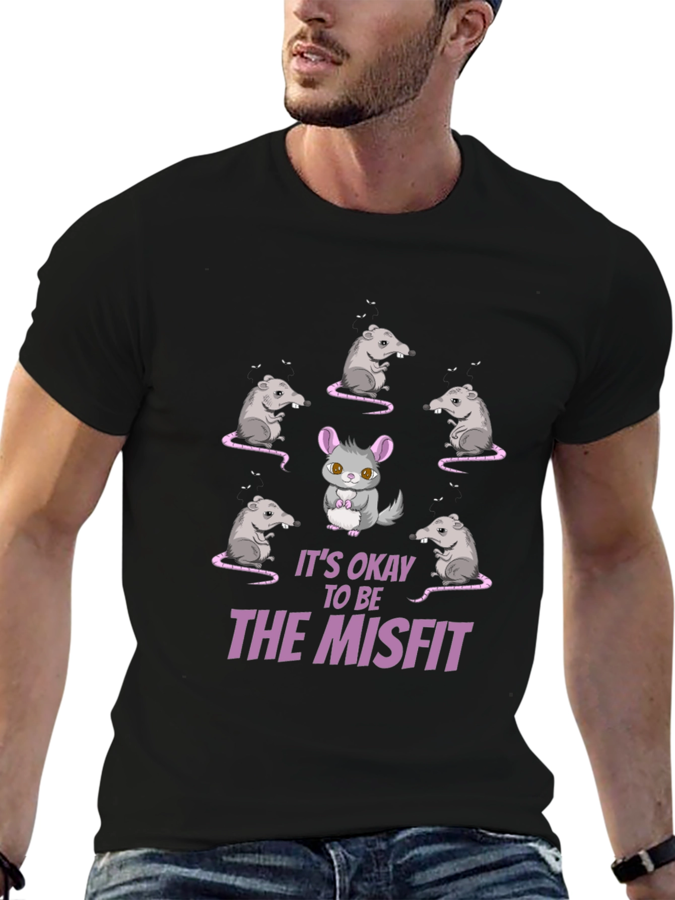 Misfit Chinchilla Graphic T-Shirt