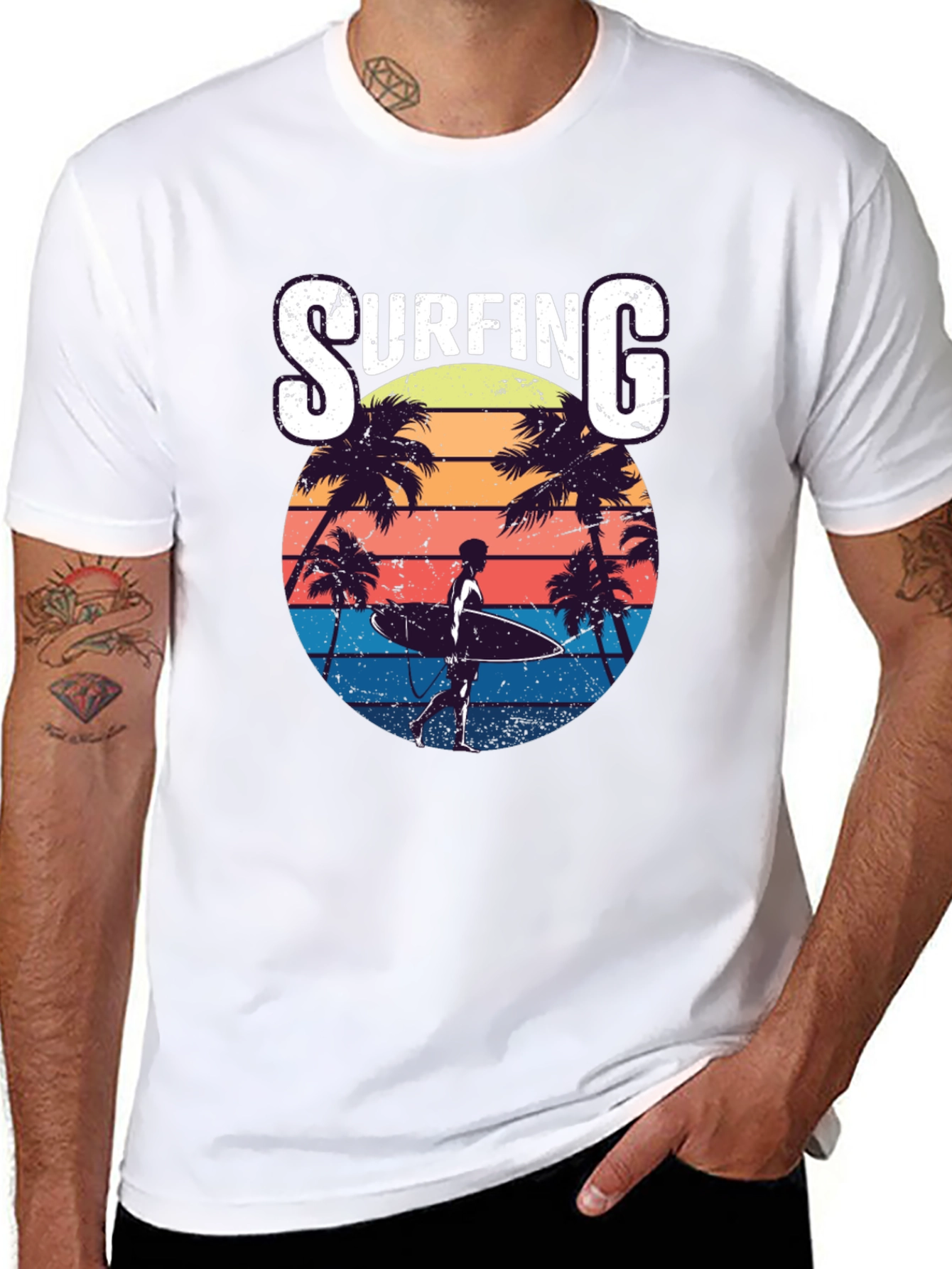 Surfing Retro T-Shirt