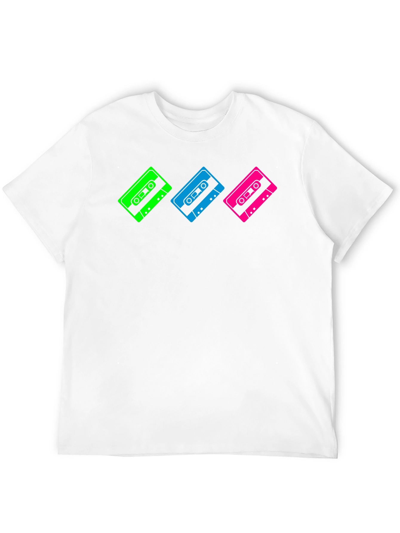 Retro Cassette Tape Graphic T-Shirt - Black