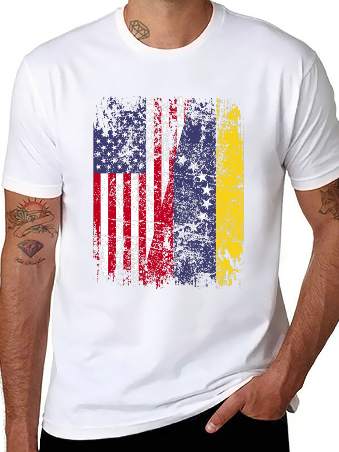 USA Venezuela Flag T-Shirt