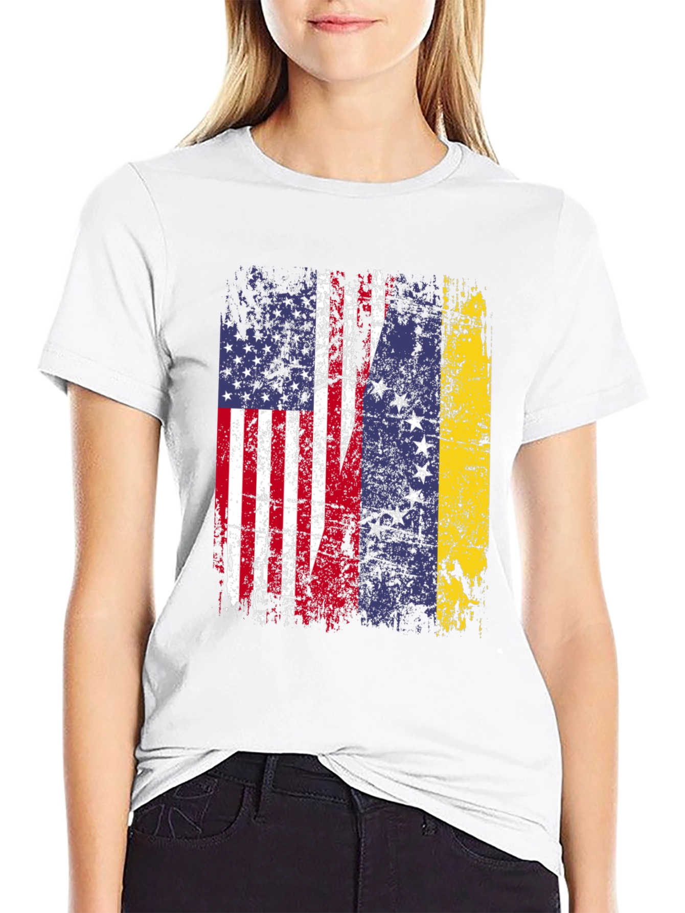 USA Venezuela Flag T-Shirt