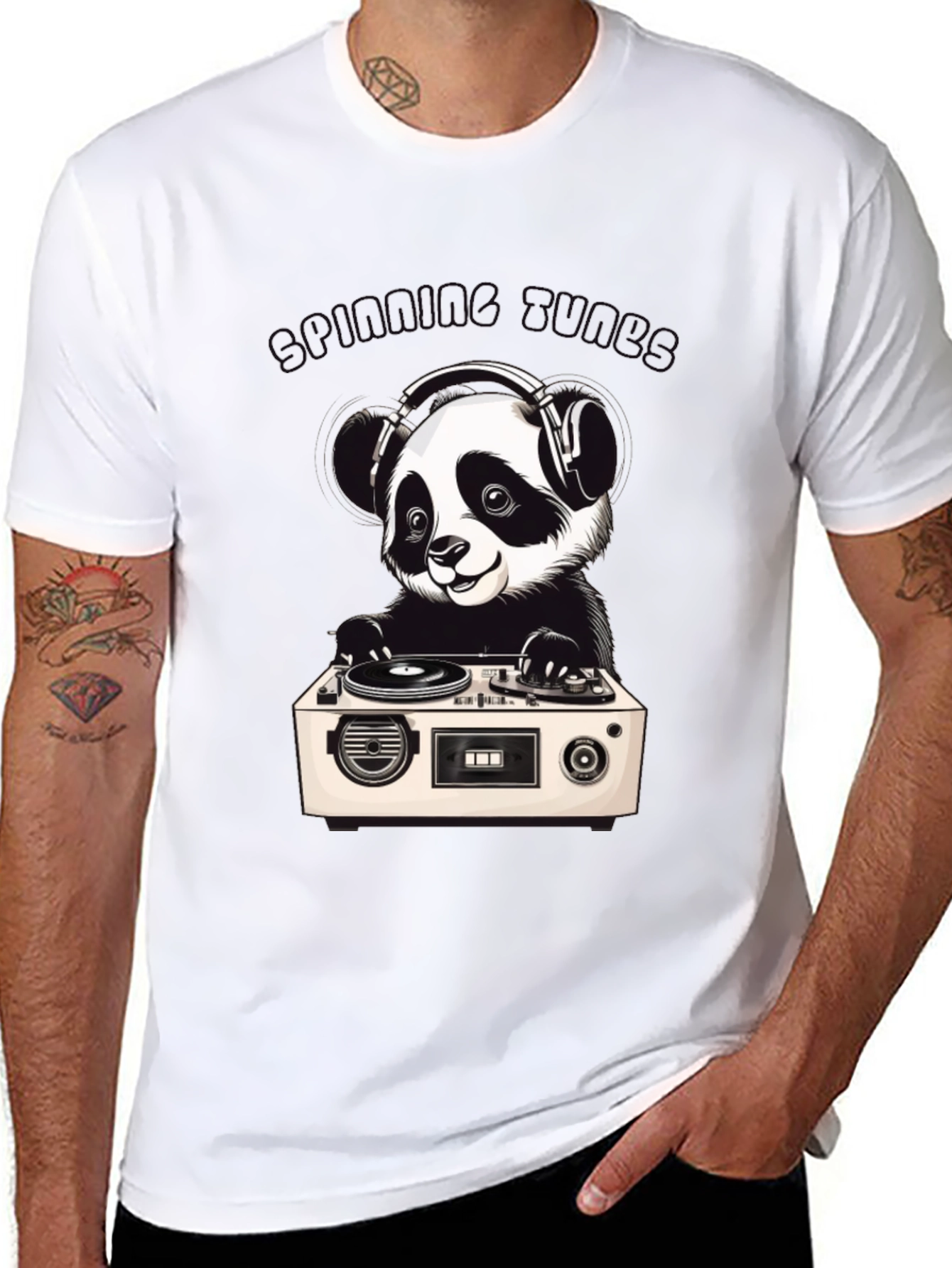 DJ Panda T-Shirt - Spinning Some Tunes!