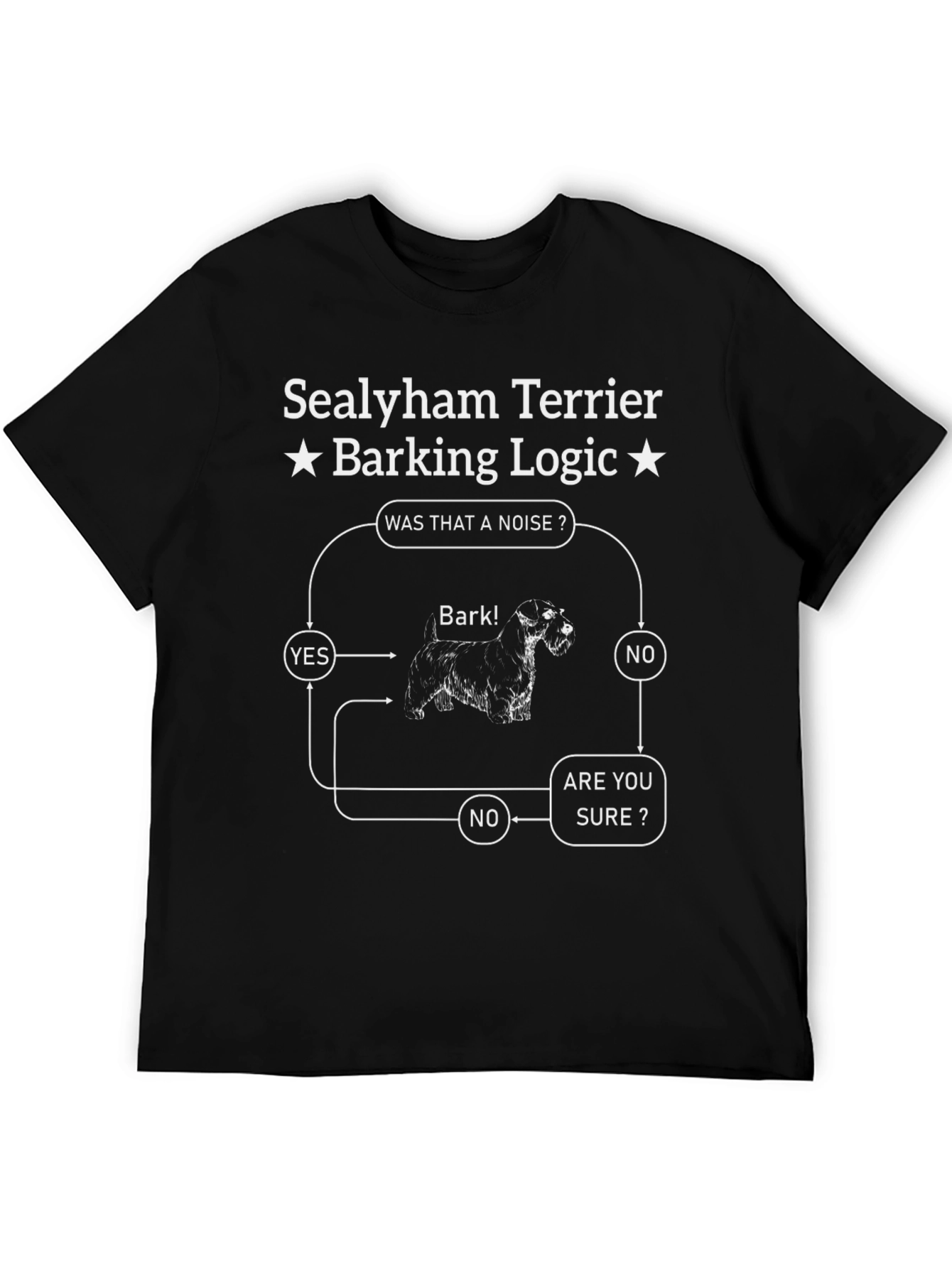 Sealyham Terrier Barking Logic T-Shirt