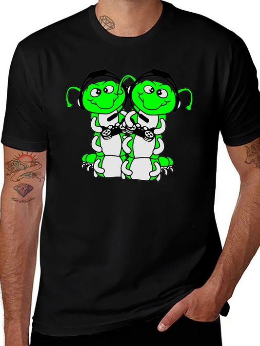 Gaming Caterpillar Graphic Tee