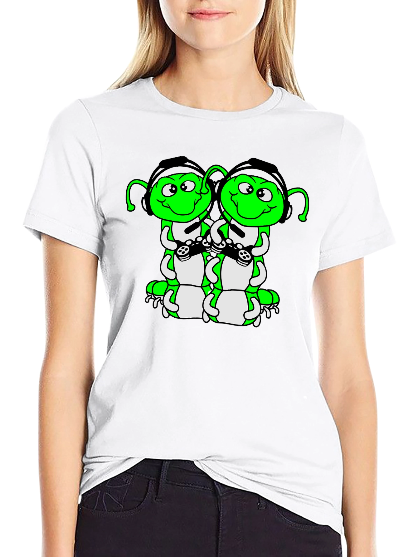 Gaming Caterpillar Graphic Tee