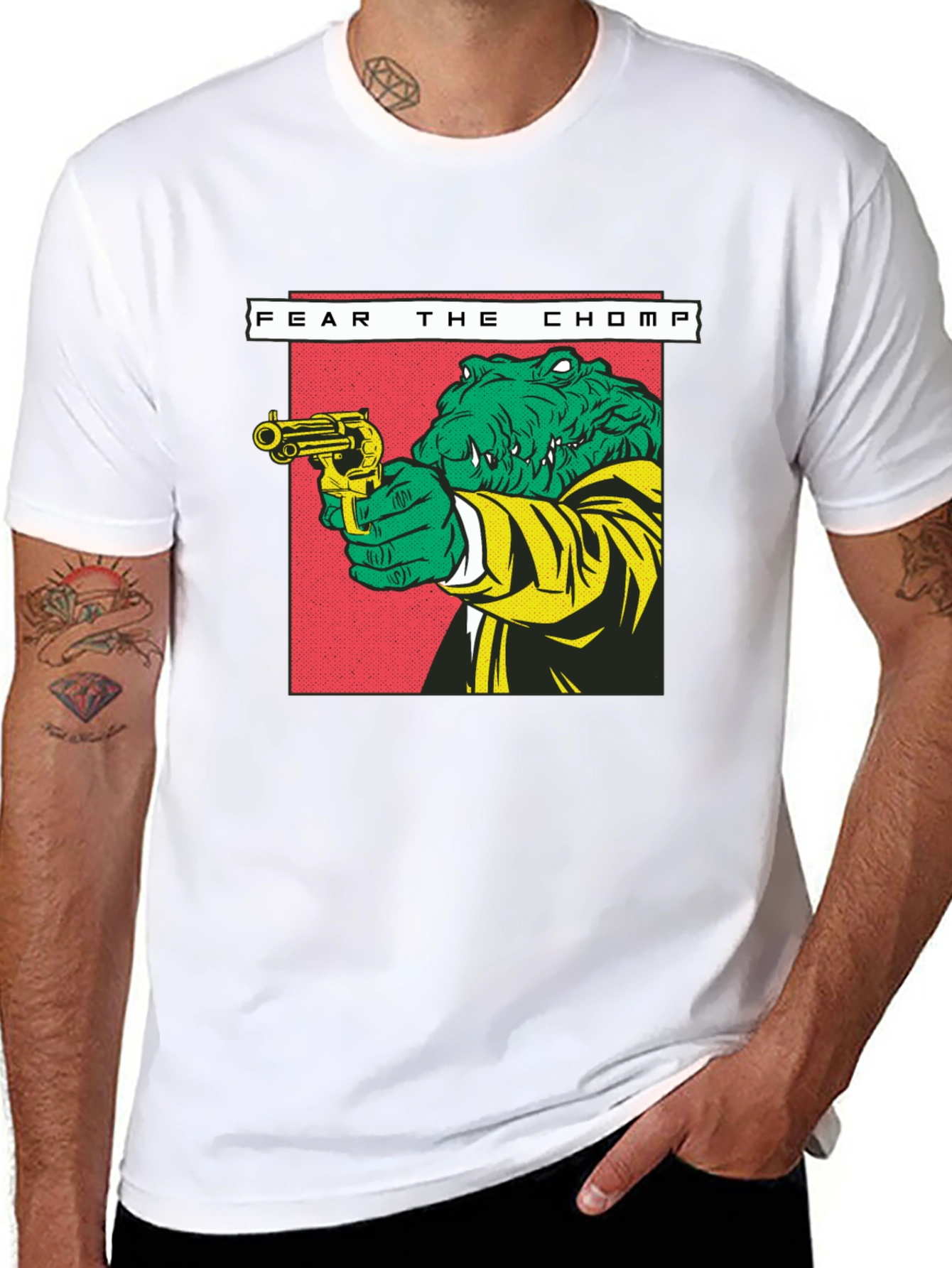 Fear the Chomp Alligator Graphic T-Shirt
