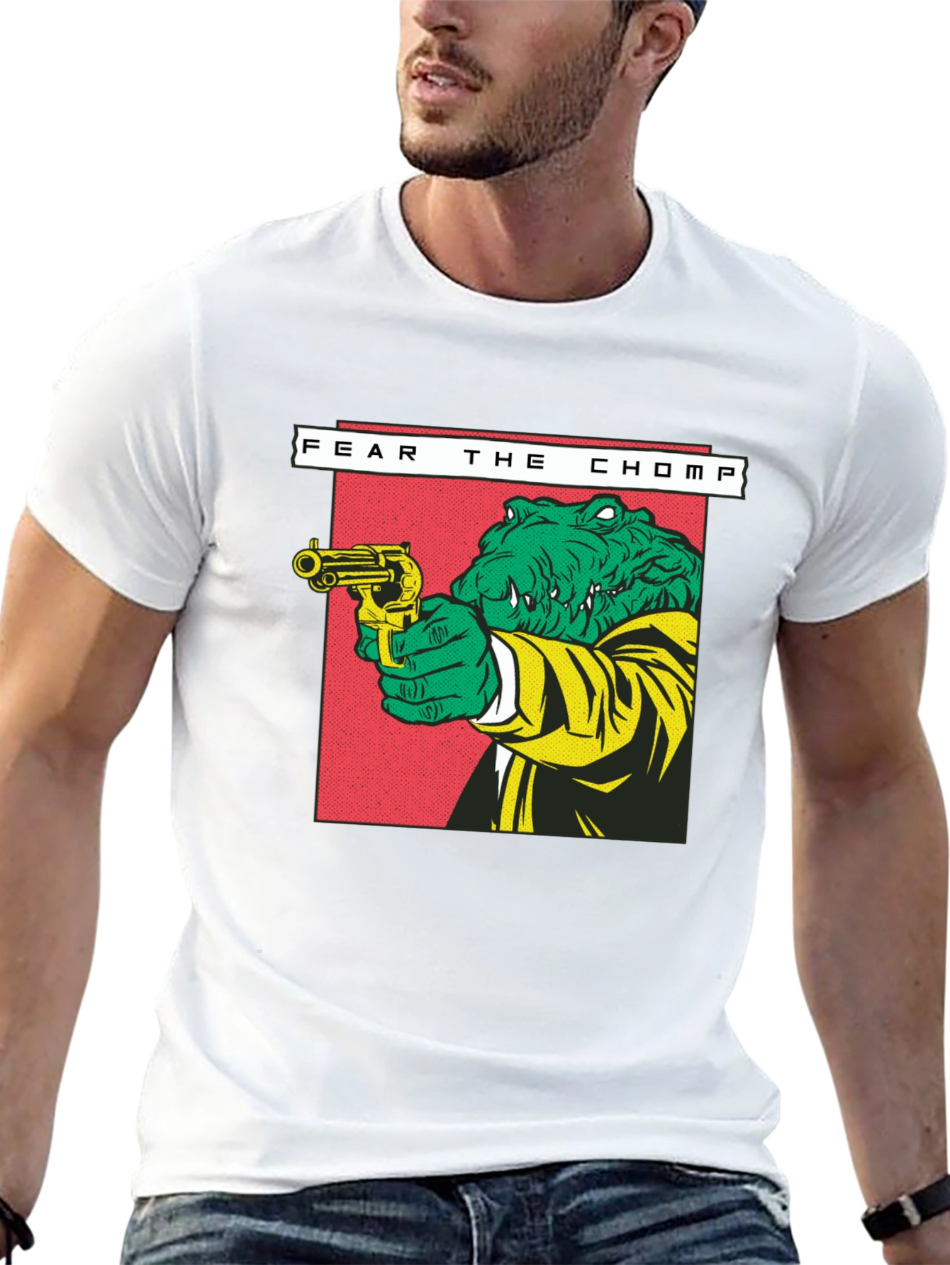 Fear the Chomp Alligator Graphic T-Shirt