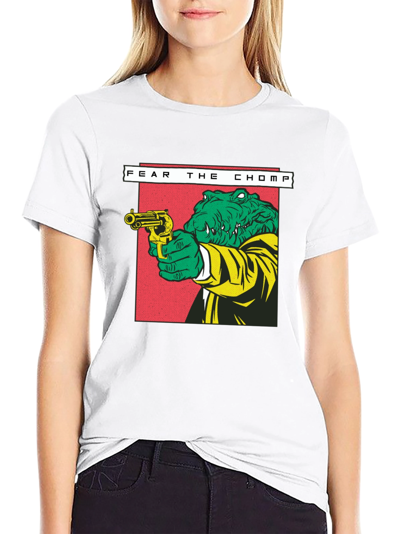 Fear the Chomp Alligator Graphic T-Shirt