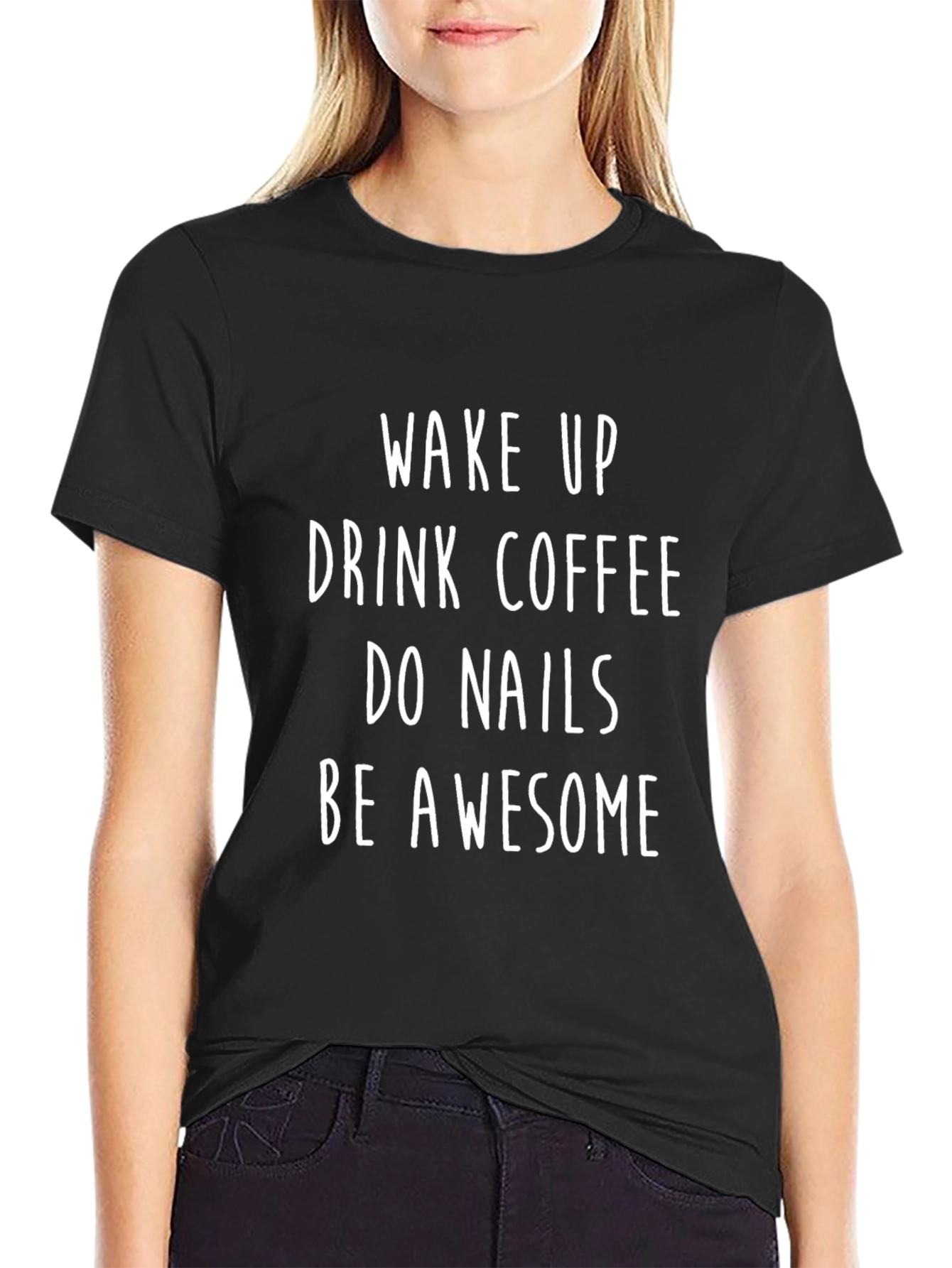 Wake Up Coffee Nails Awesome T-Shirt