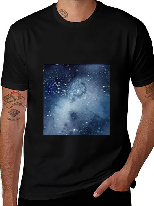 Galaxy Print Black T-Shirt