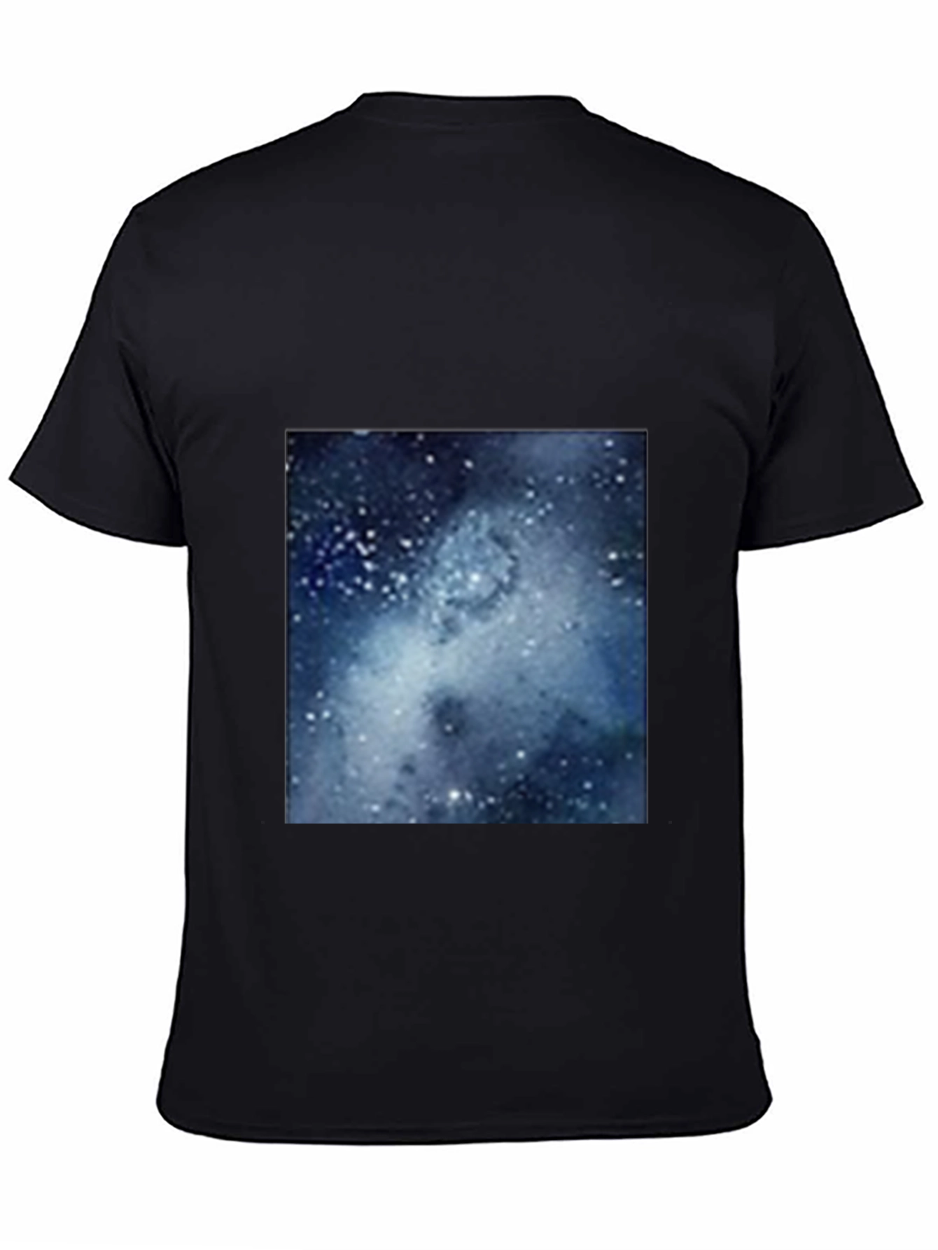 Galaxy Print Black T-Shirt