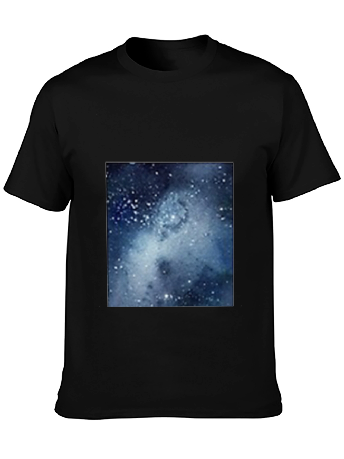 Galaxy Print Black T-Shirt