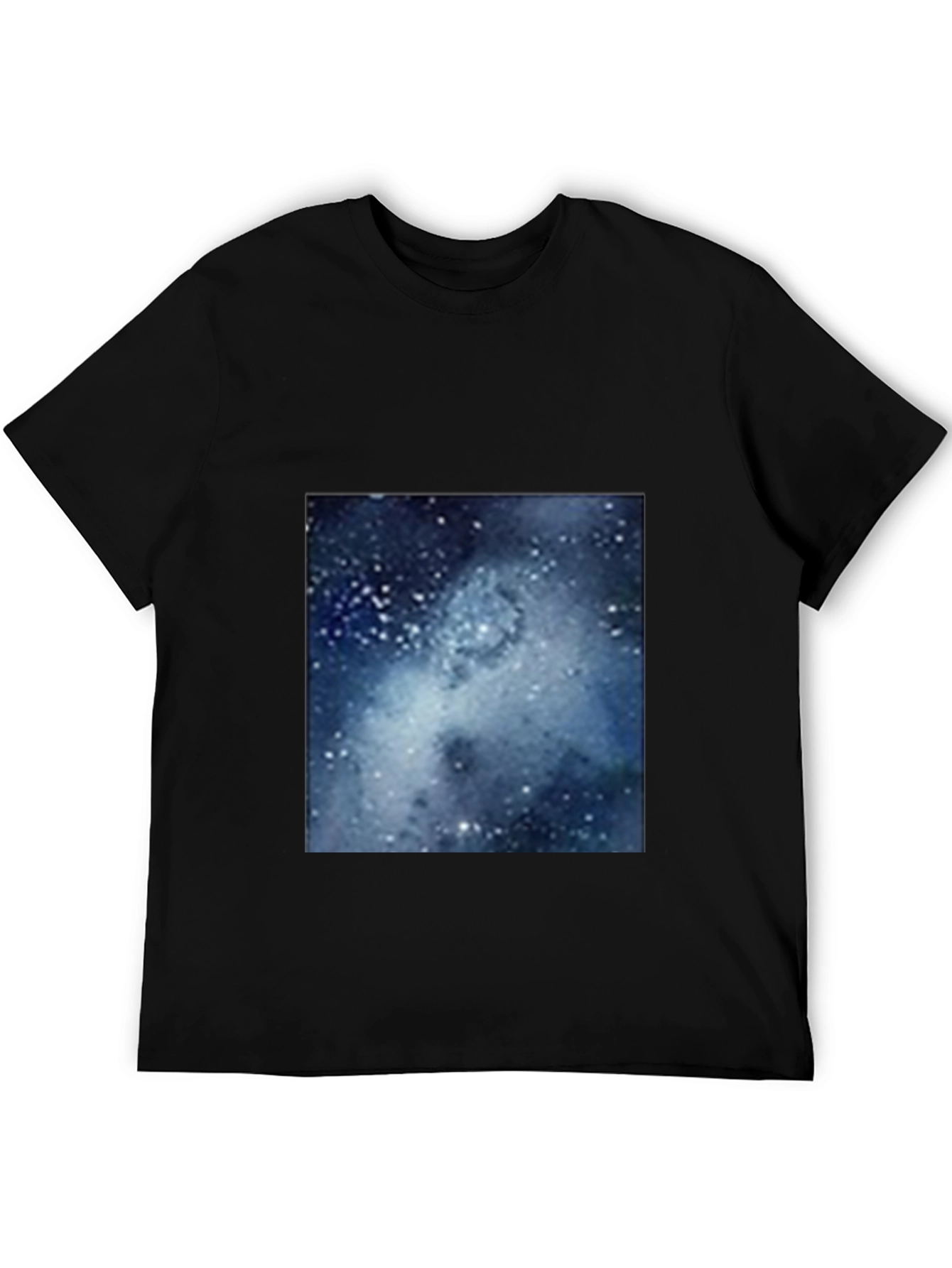 Galaxy Print Black T-Shirt