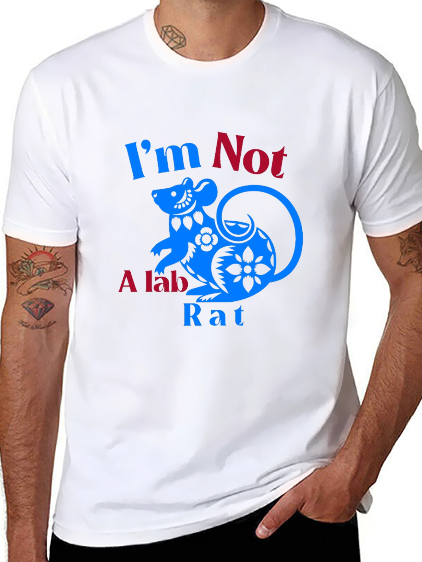 Im Not a Lab Rat T-Shirt Funny Graphic Tee