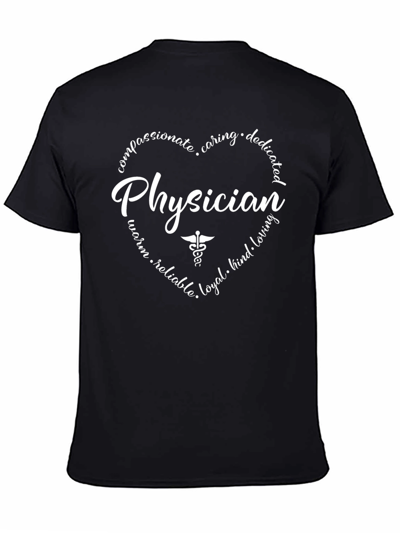 Physician Heart Graphic T-Shirt - Medical Doctor Gift