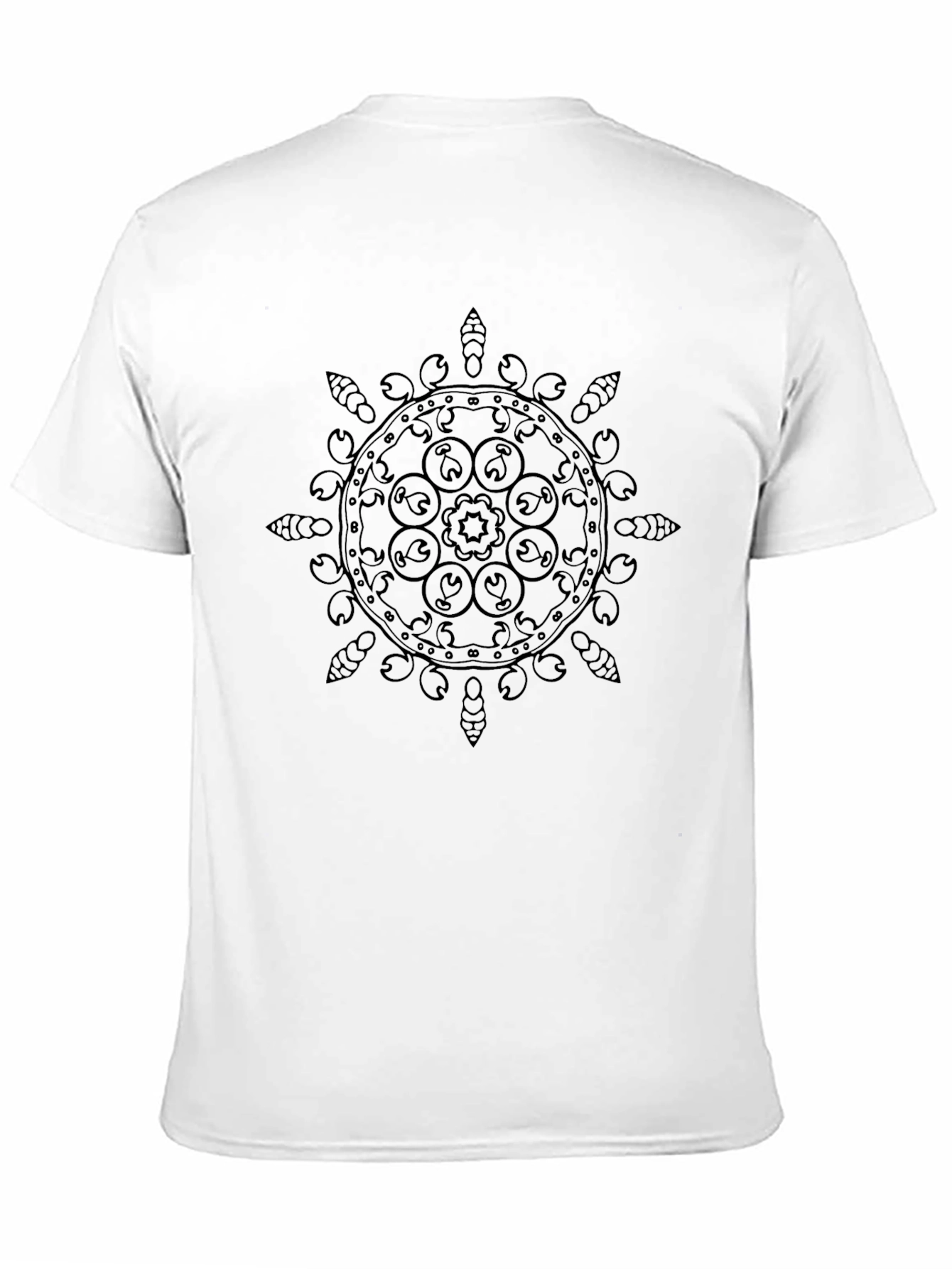 Black Mandala Graphic Tee - Stylish & Unique Design