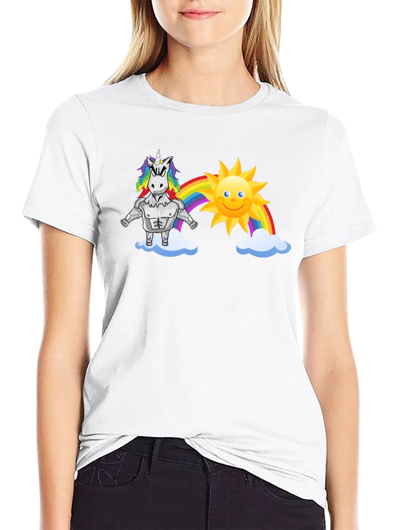 Unicorn Rainbow Muscle T-Shirt