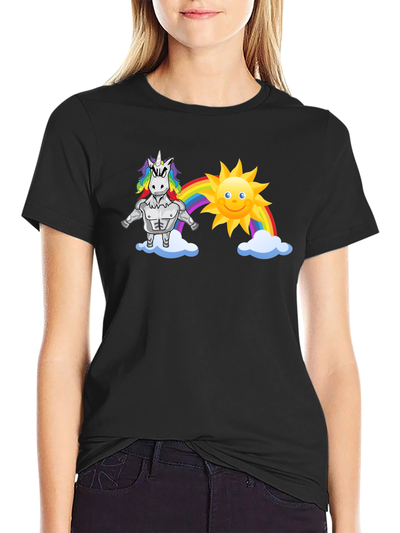 Unicorn Rainbow Muscle T-Shirt