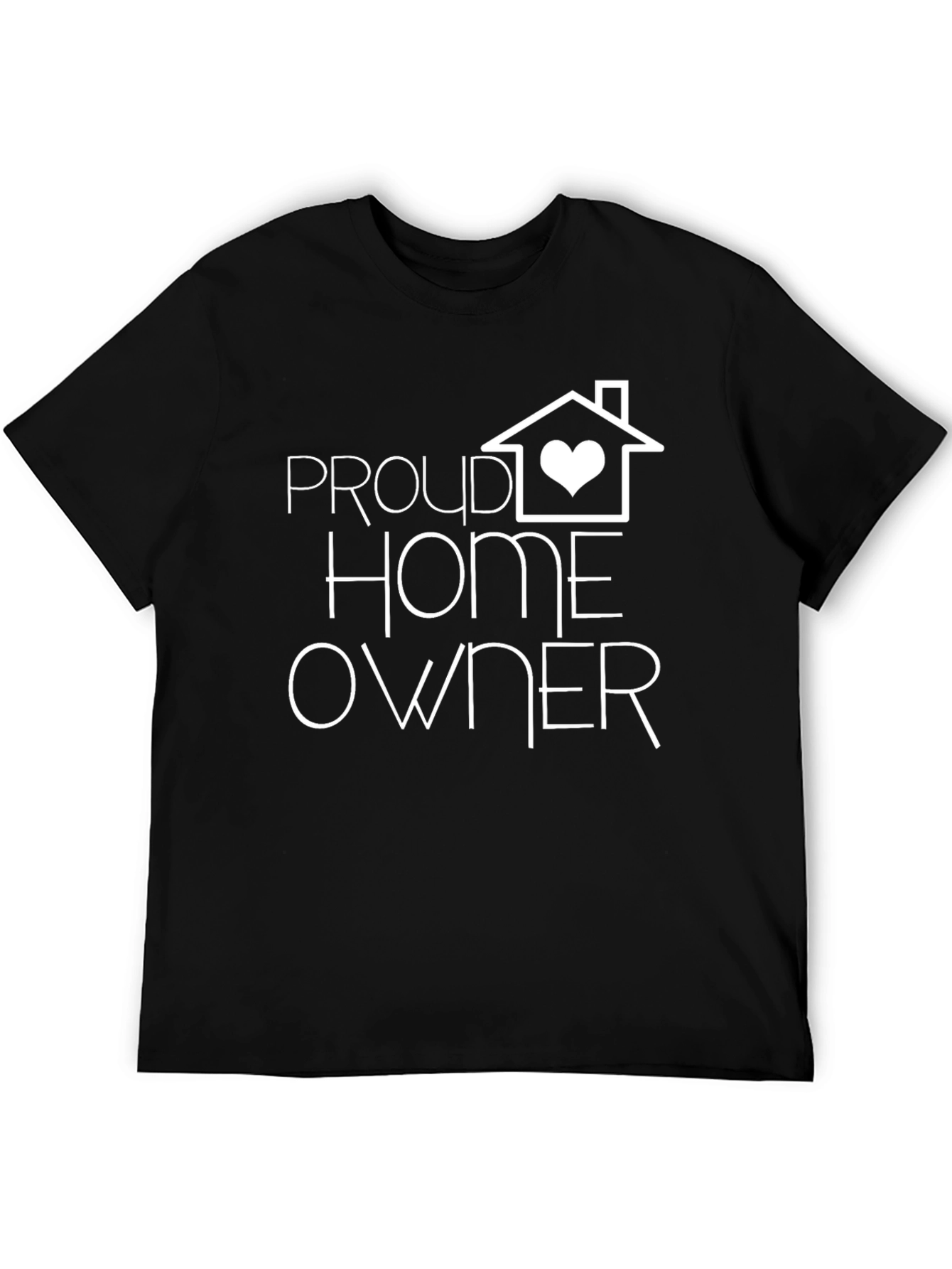 Proud Homeowner Graphic Tee - Black