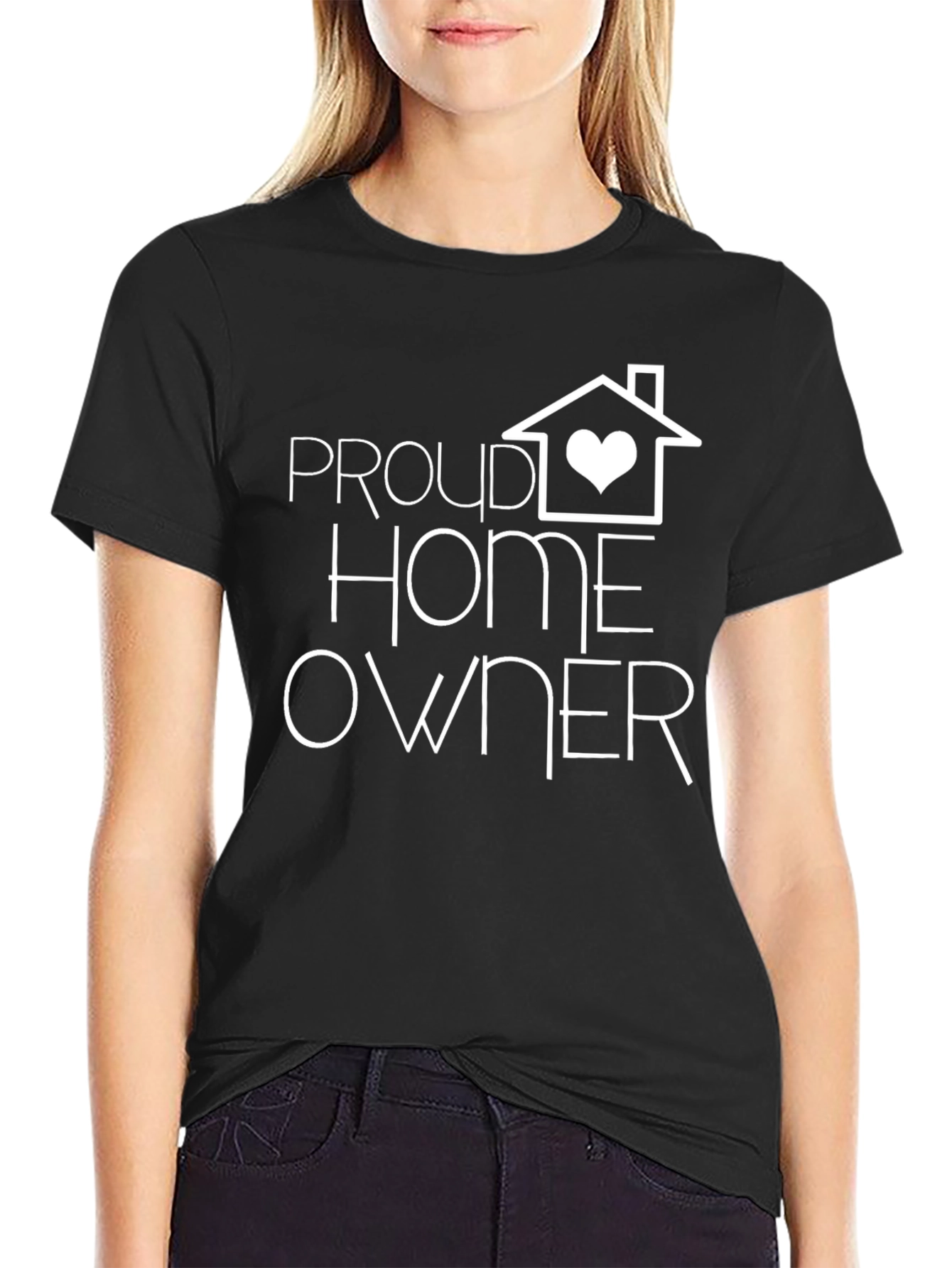 Proud Homeowner Graphic Tee - Black
