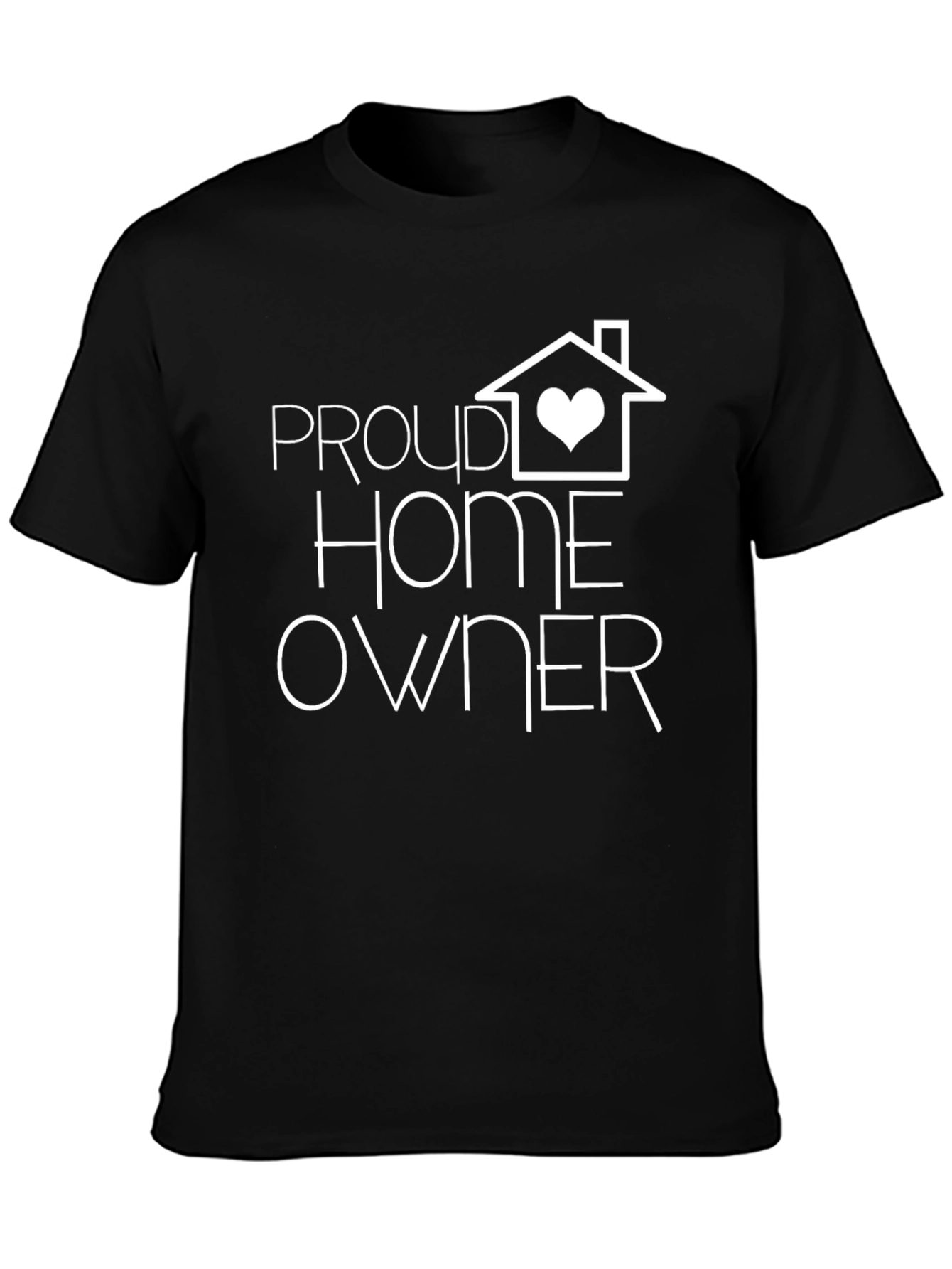 Proud Homeowner Graphic Tee - Black